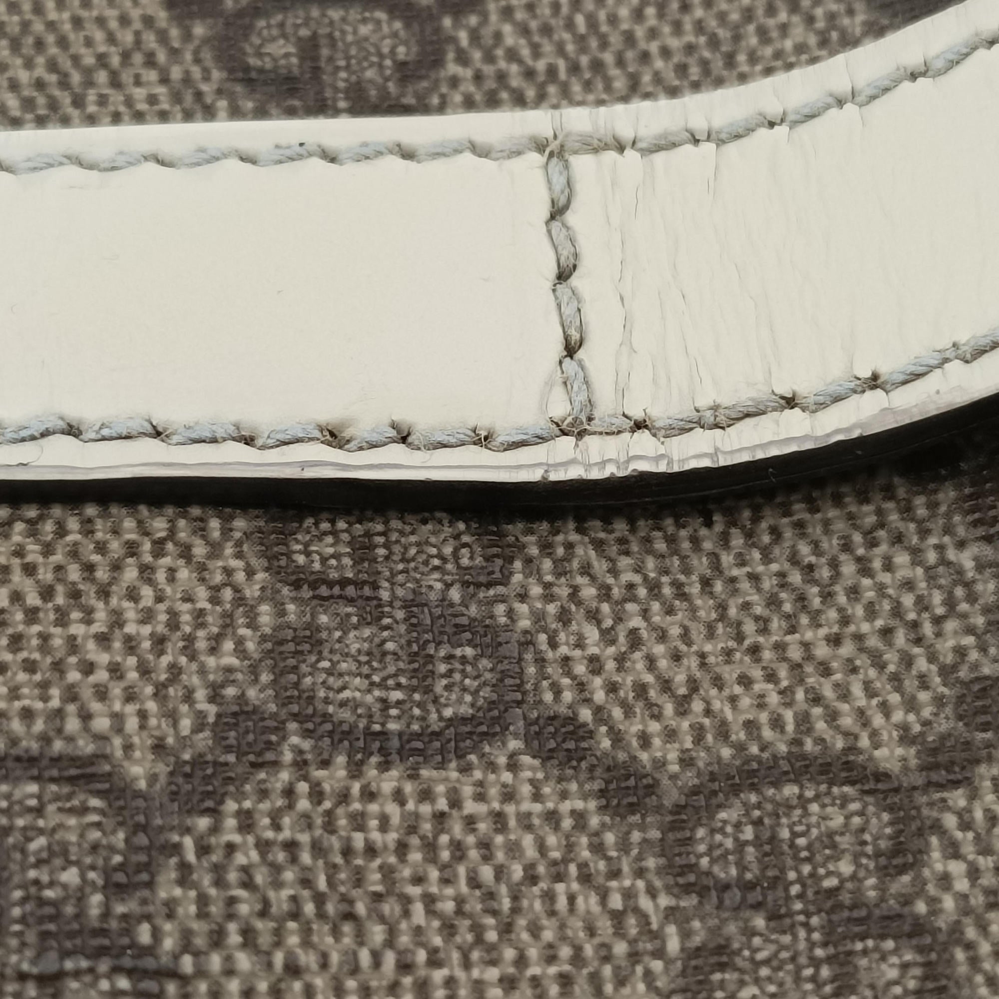 Pre-owned Gucci Jackie Brown×White PVC coated canvas×Leather 203494 handbag | stylenewstar