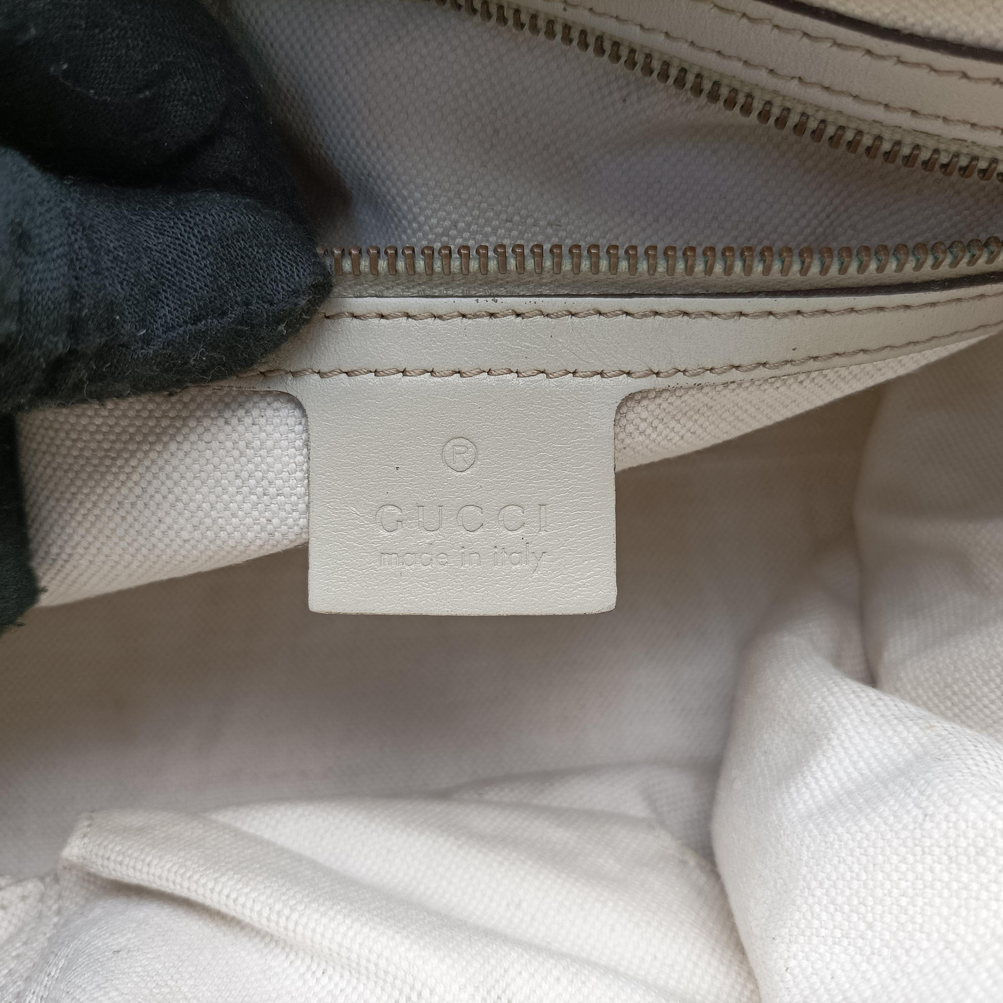 Vintage Gucci Guccissima Beige x Brown Canvas×Leather 282297 handbag | stylenewstar