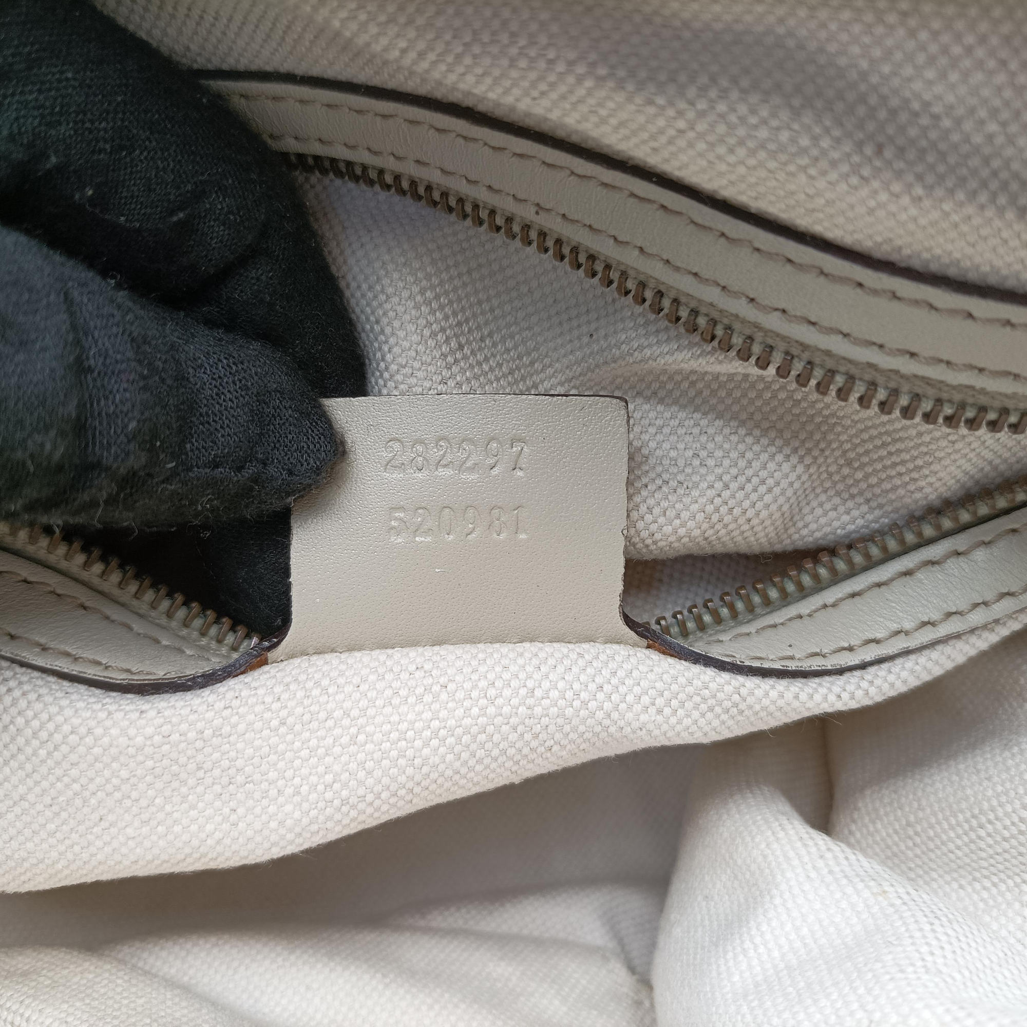Vintage Gucci Guccissima Beige x Brown Canvas×Leather 282297 handbag | stylenewstar