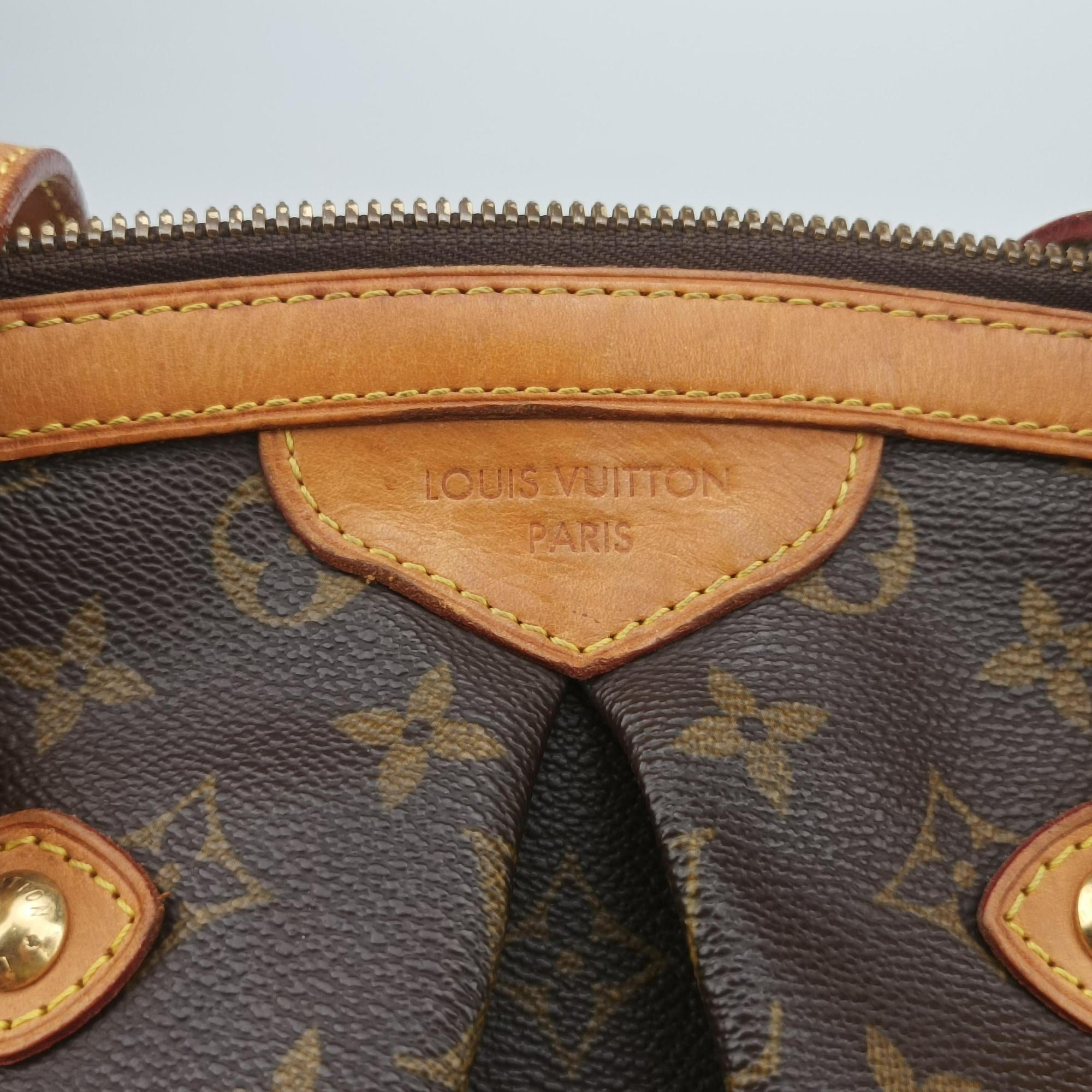 Pre-owned Louis Vuitton TIVOLI GM Brown Monogram Canvas M40144 handbag | stylenewstar