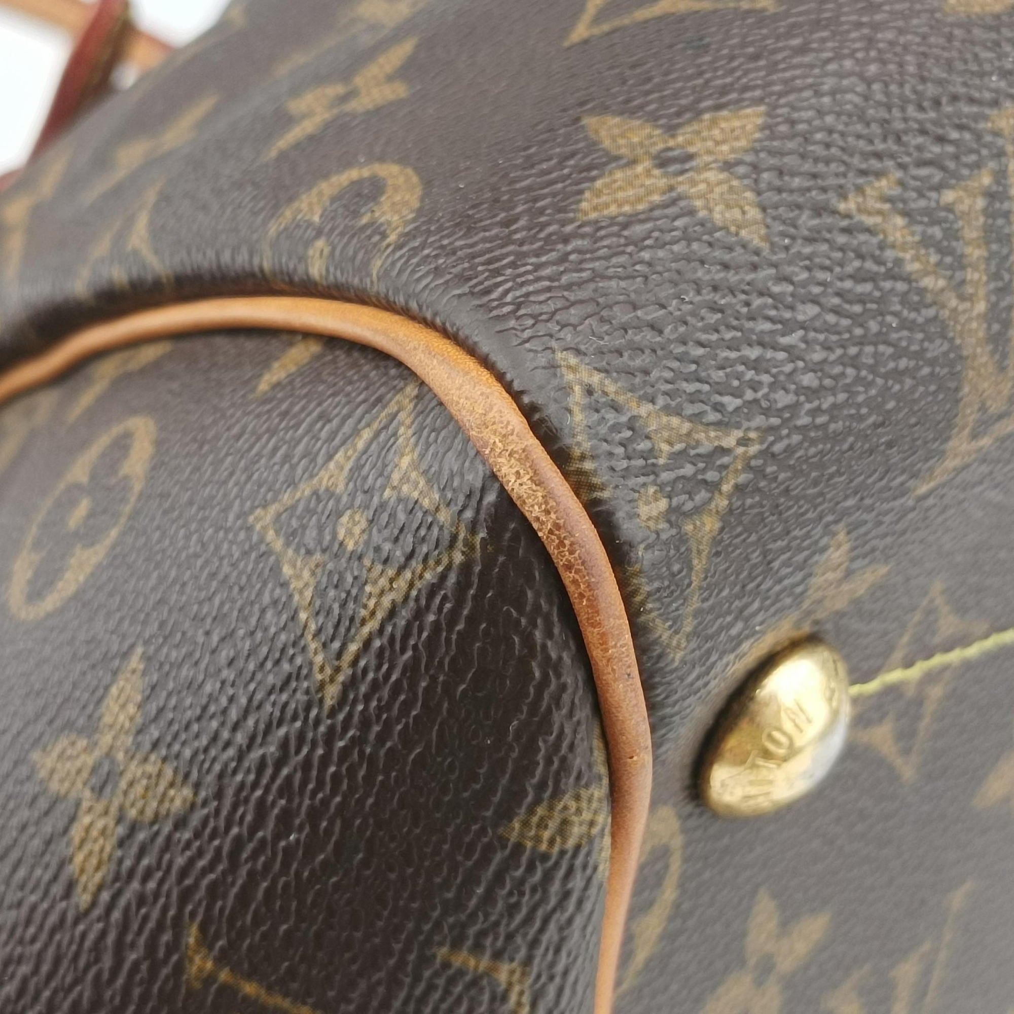 Pre-owned Louis Vuitton TIVOLI GM Brown Monogram Canvas M40144 handbag | stylenewstar