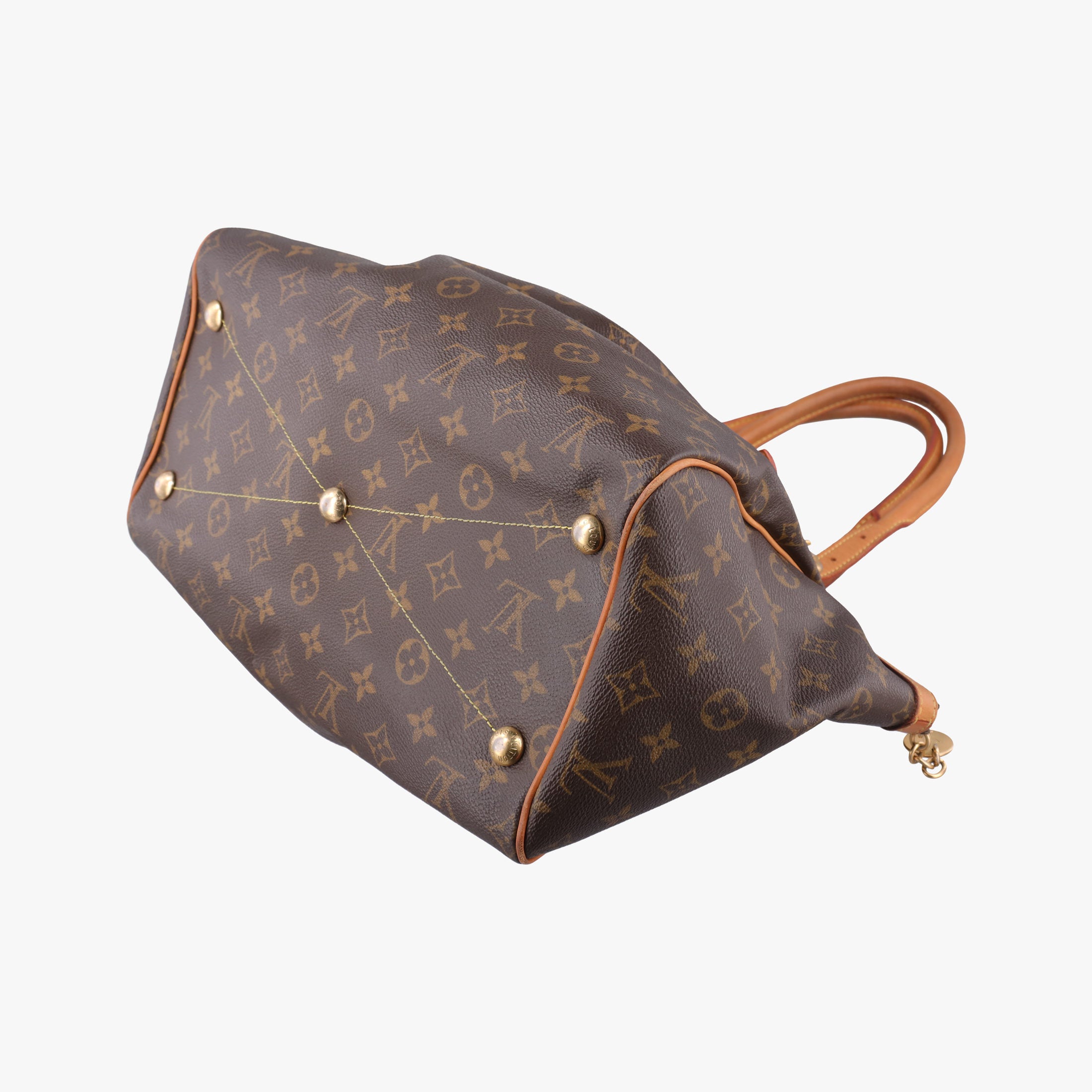 Pre-owned Louis Vuitton TIVOLI GM Brown Monogram Canvas M40144 handbag | stylenewstar
