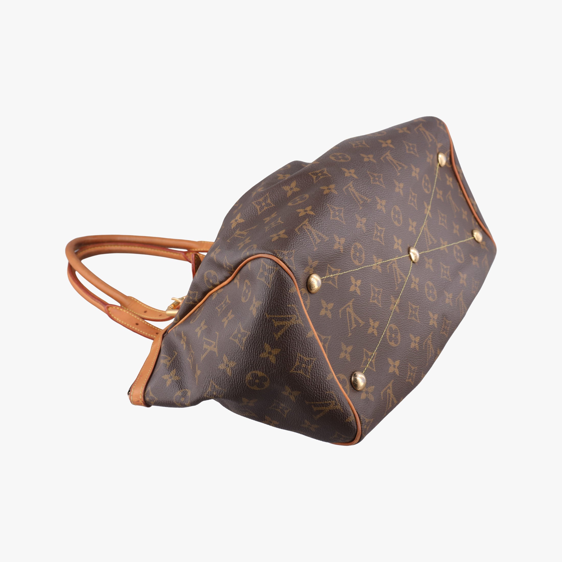 Pre-owned Louis Vuitton TIVOLI GM Brown Monogram Canvas M40144 handbag | stylenewstar
