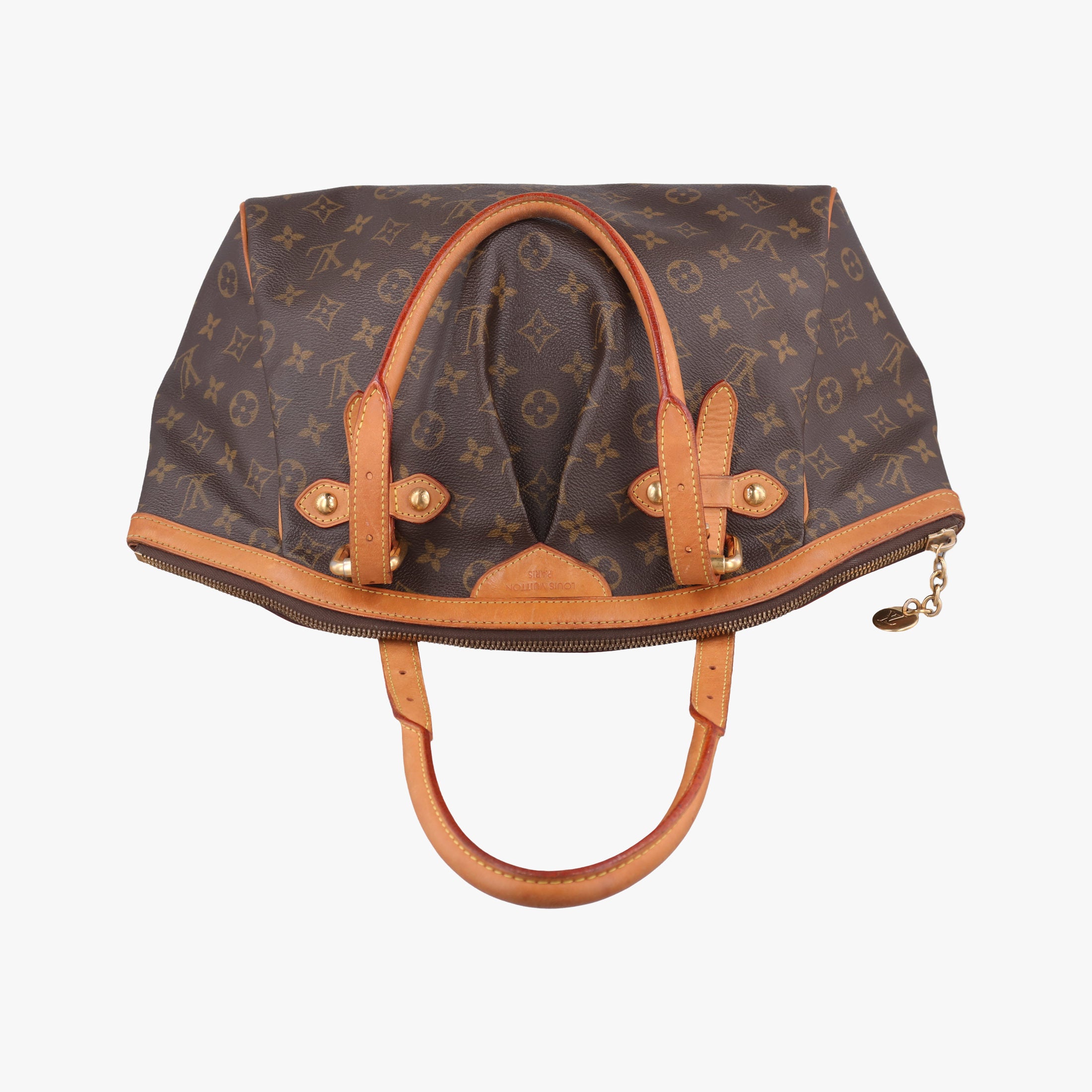 Pre-owned Louis Vuitton TIVOLI GM Brown Monogram Canvas M40144 handbag | stylenewstar