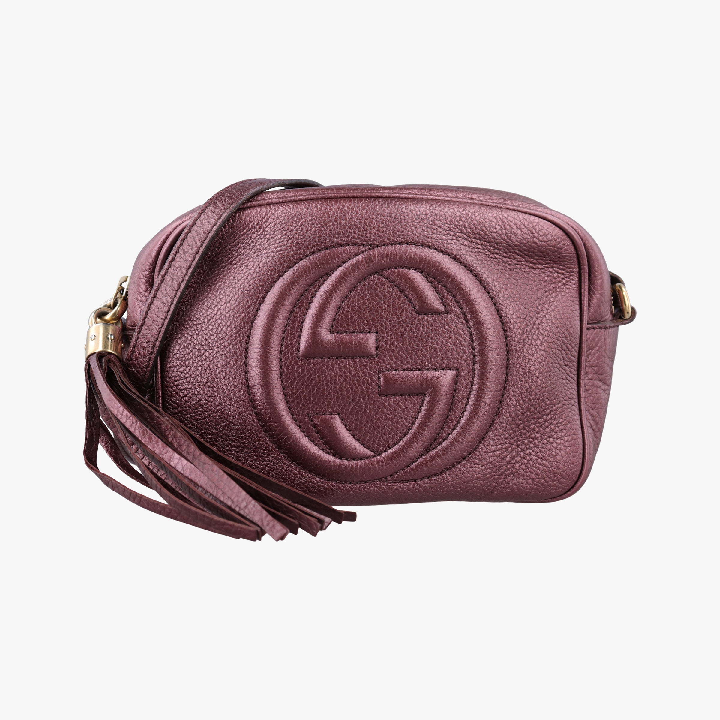 Pre-owned Gucci Soho Burgundy Leather 308364 shoulderbag | stylenewstar