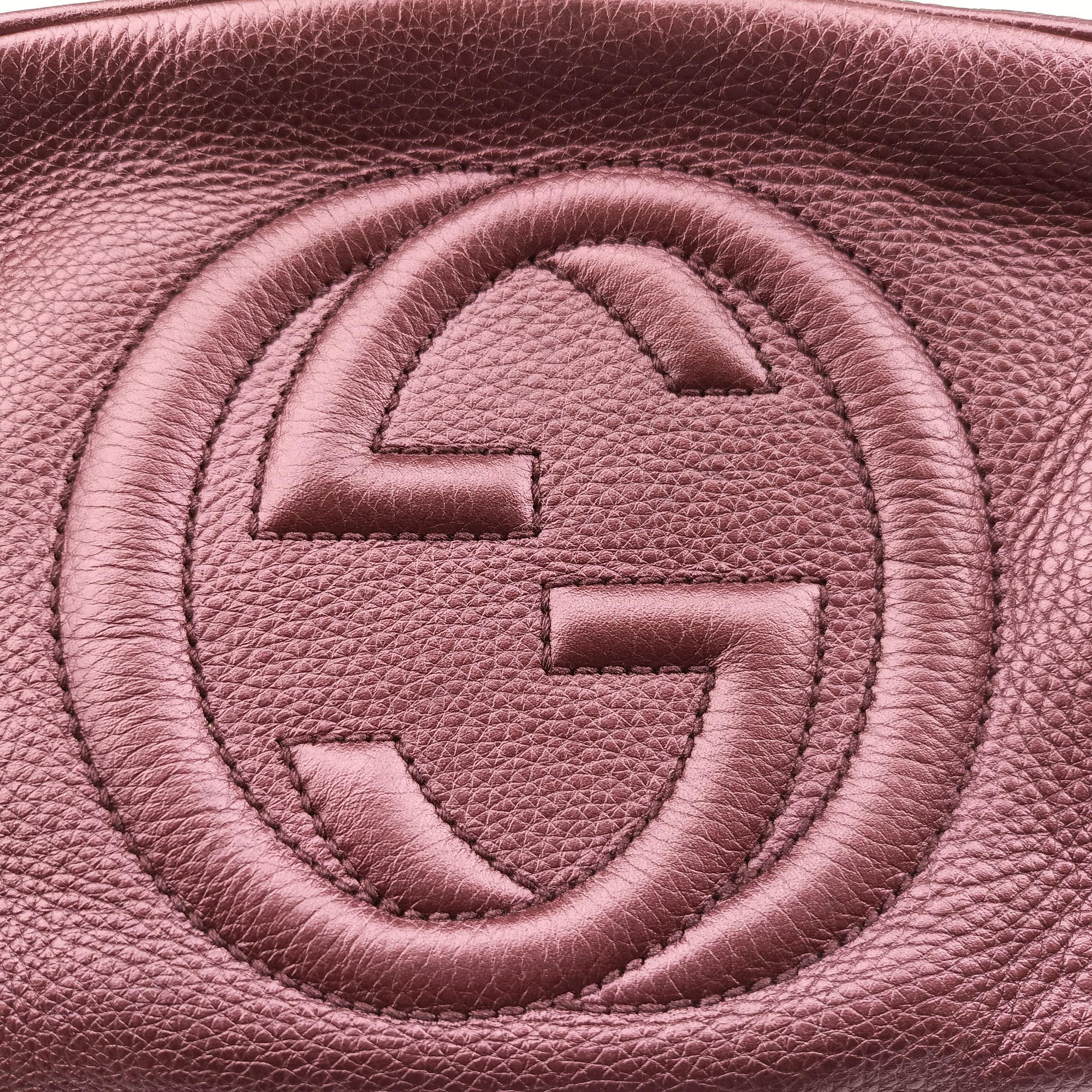 Pre-owned Gucci Soho Burgundy Leather 308364 shoulderbag | stylenewstar