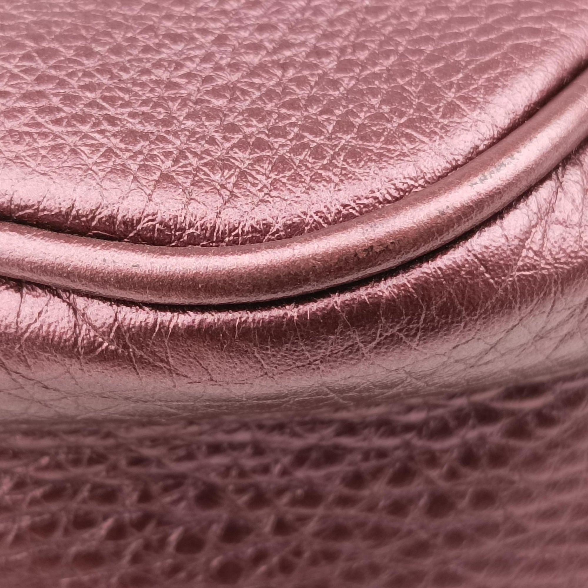 Pre-owned Gucci Soho Burgundy Leather 308364 shoulderbag | stylenewstar