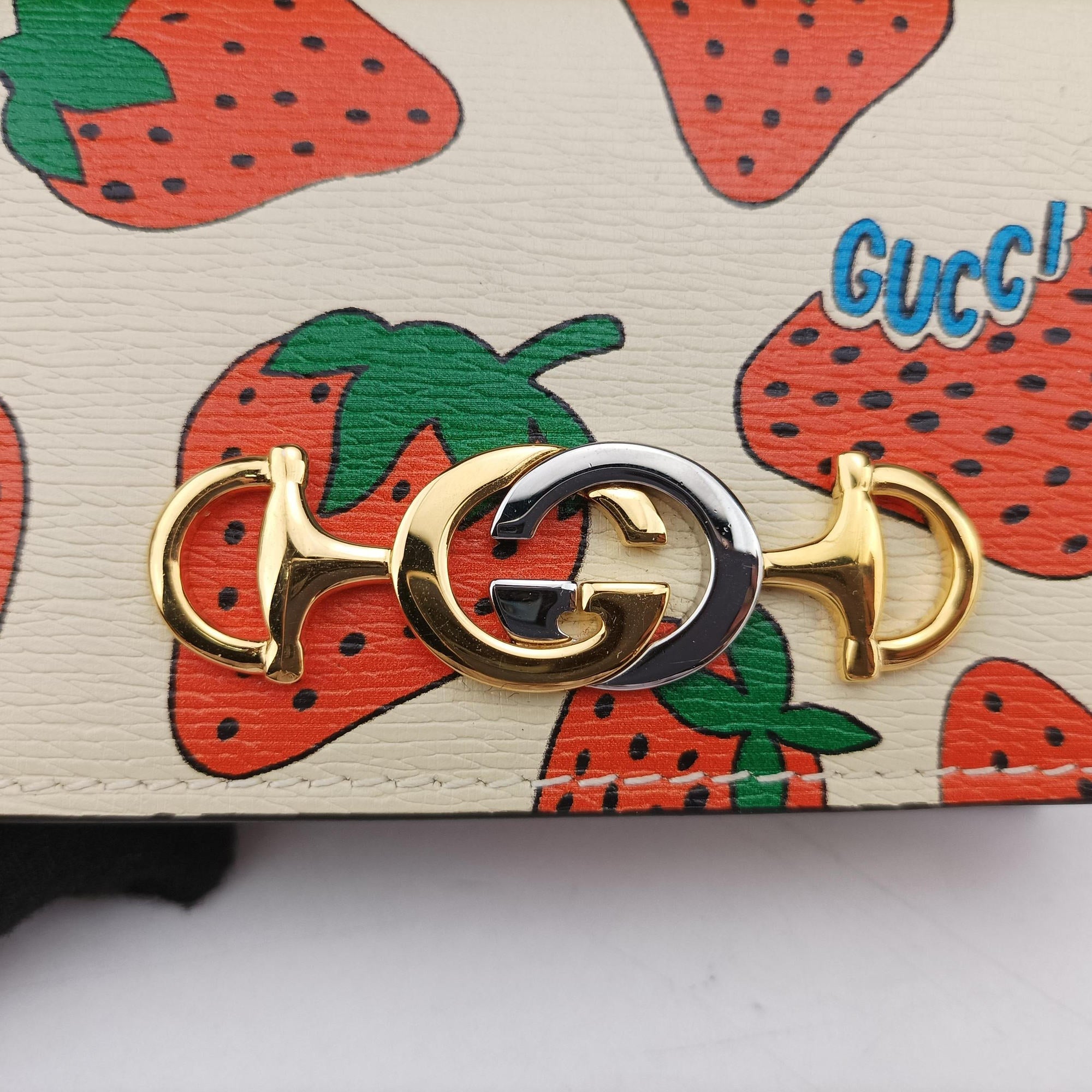 Pre-owned Gucci Zumi mini Beige x multi Leather 570660 shoulderbag | stylenewstar