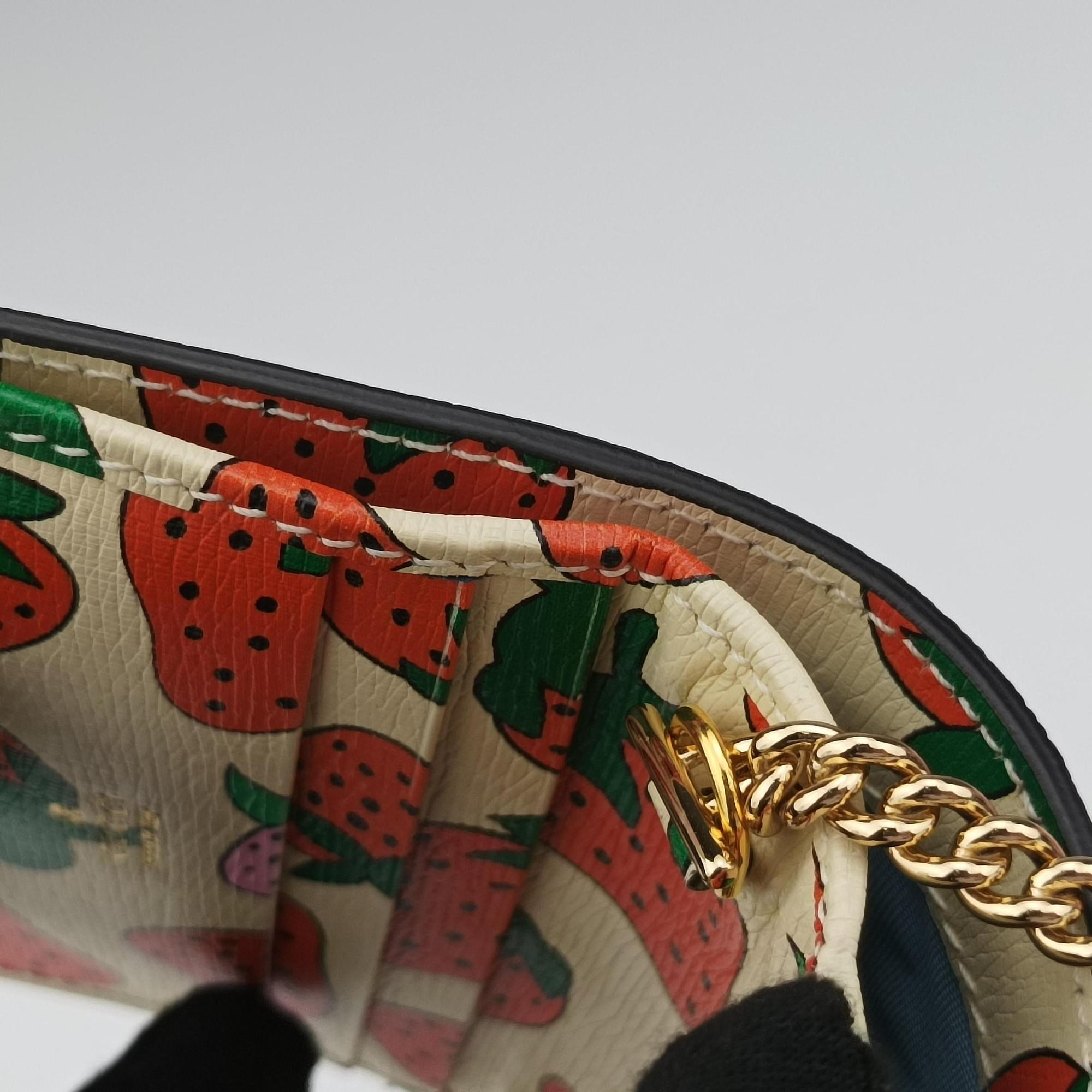 Pre-owned Gucci Zumi mini Beige x multi Leather 570660 shoulderbag | stylenewstar