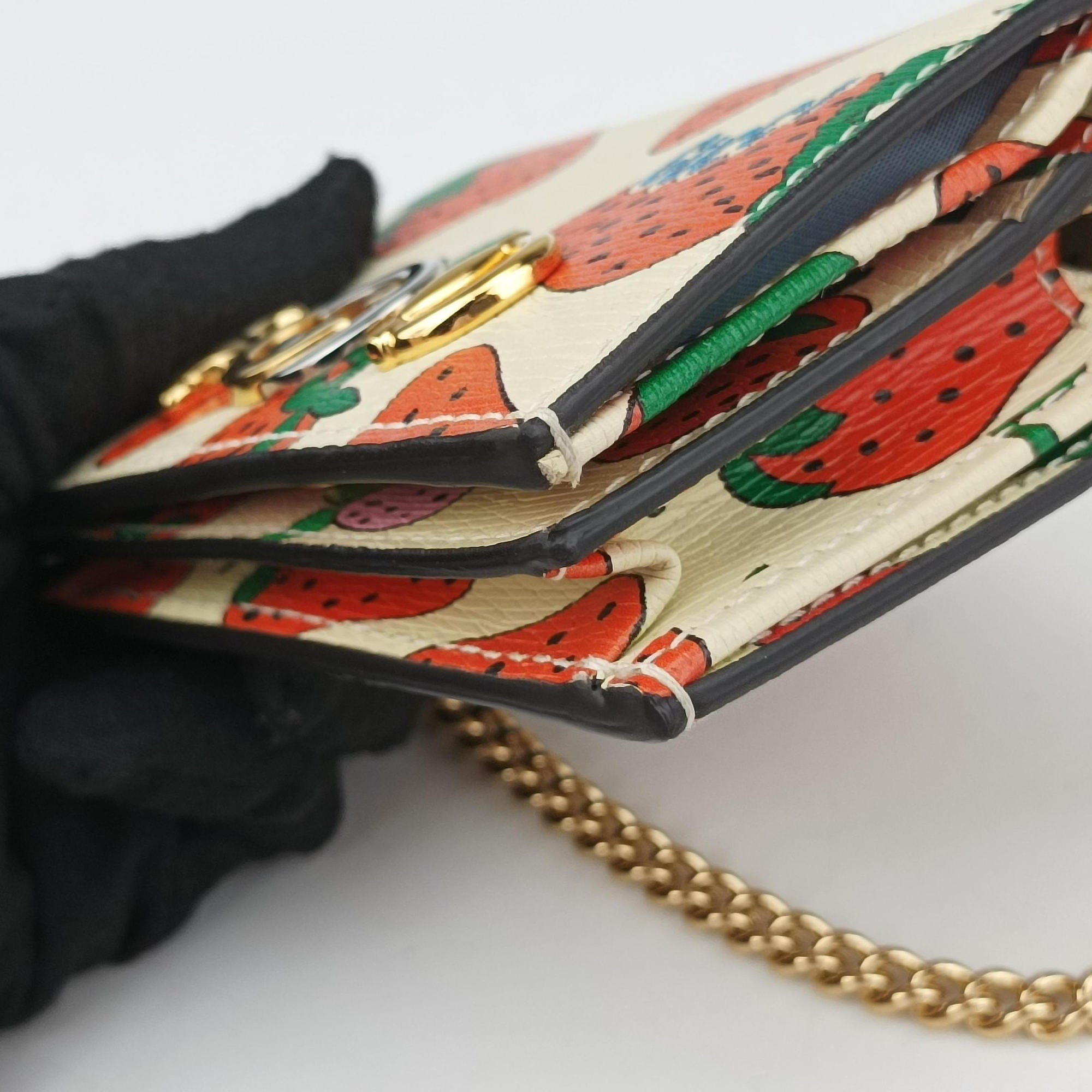 Pre-owned Gucci Zumi mini Beige x multi Leather 570660 shoulderbag | stylenewstar