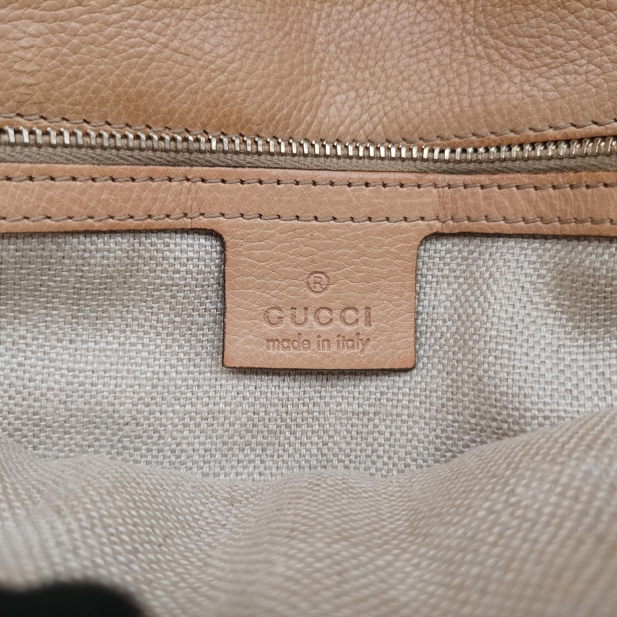 Pre-owned Gucci Marrakech Messenger Brown Leather 257024 shoulderbag | stylenewstar