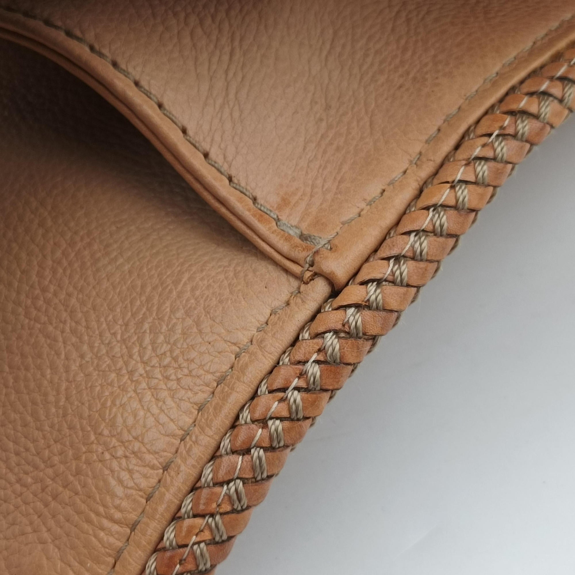 Pre-owned Gucci Marrakech Messenger Brown Leather 257024 shoulderbag | stylenewstar