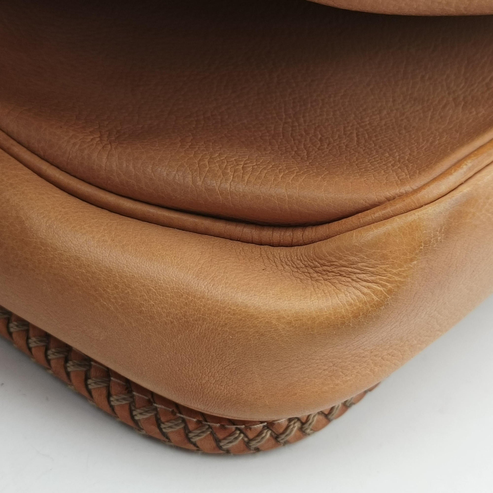 Pre-owned Gucci Marrakech Messenger Brown Leather 257024 shoulderbag | stylenewstar