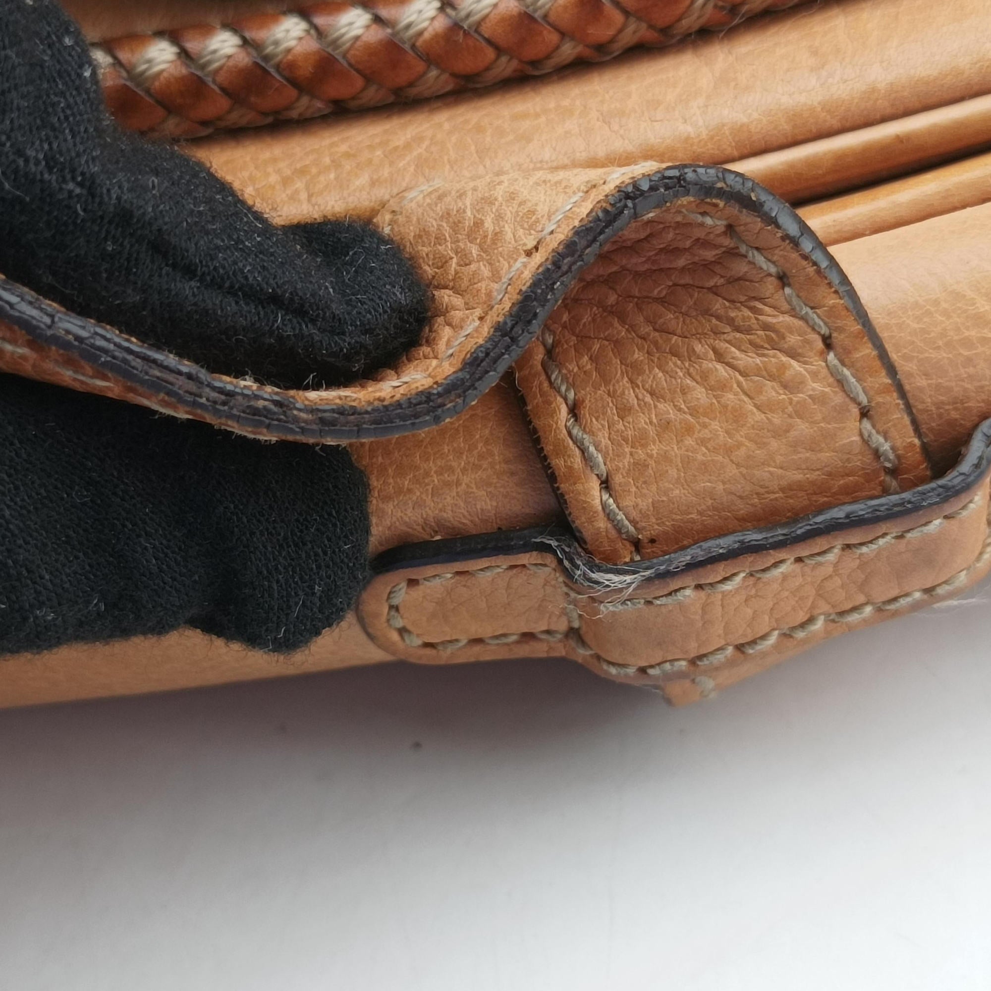 Pre-owned Gucci Marrakech Messenger Brown Leather 257024 shoulderbag | stylenewstar