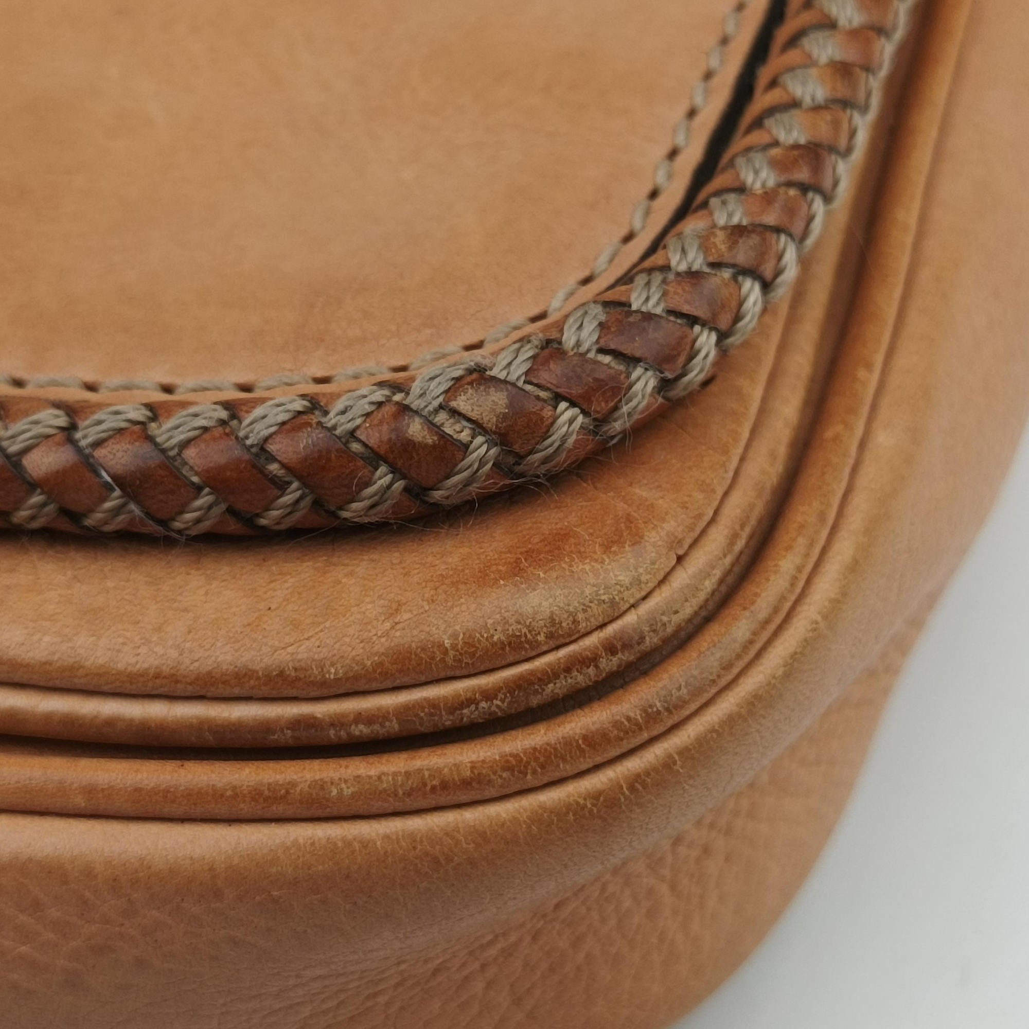 Pre-owned Gucci Marrakech Messenger Brown Leather 257024 shoulderbag | stylenewstar