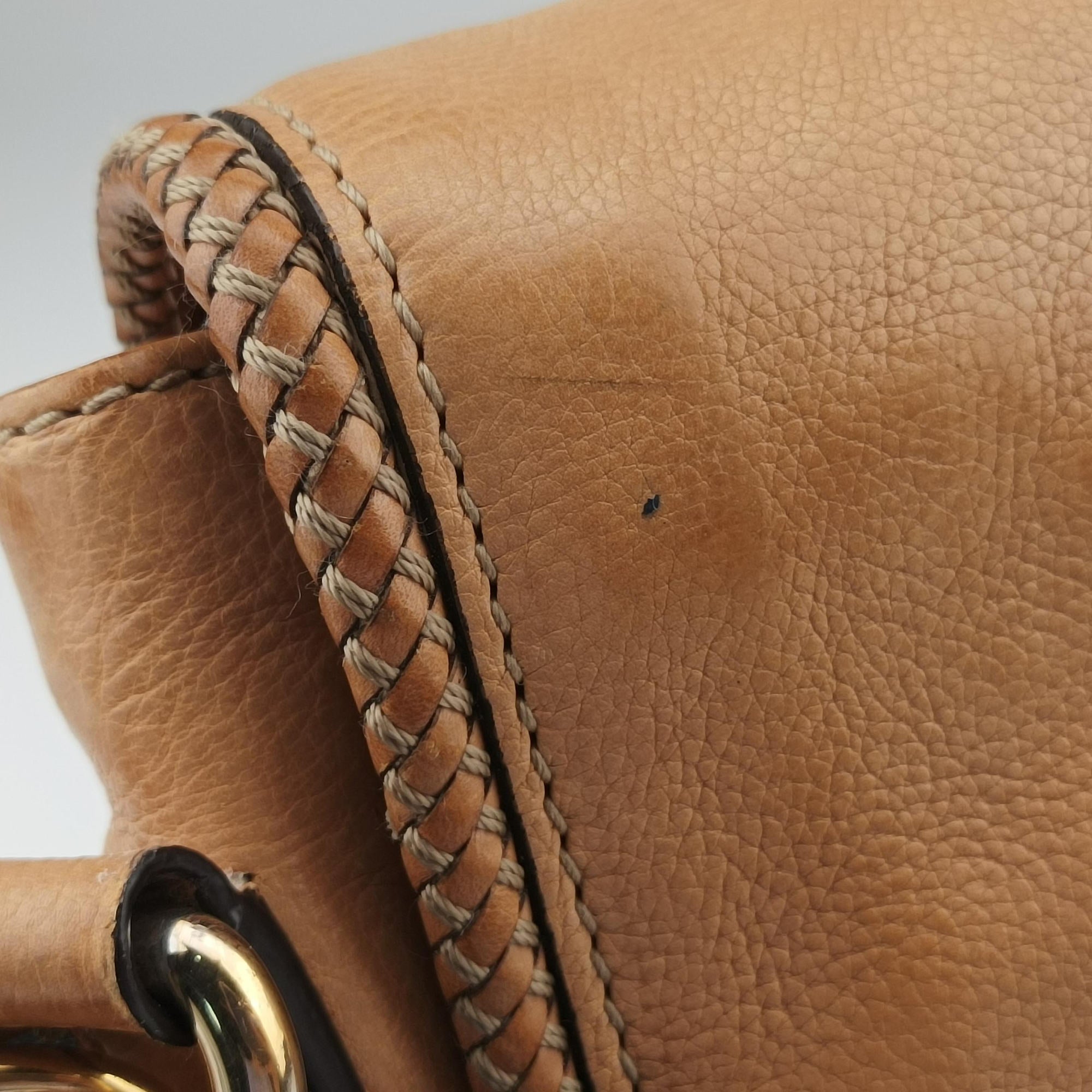 Pre-owned Gucci Marrakech Messenger Brown Leather 257024 shoulderbag | stylenewstar