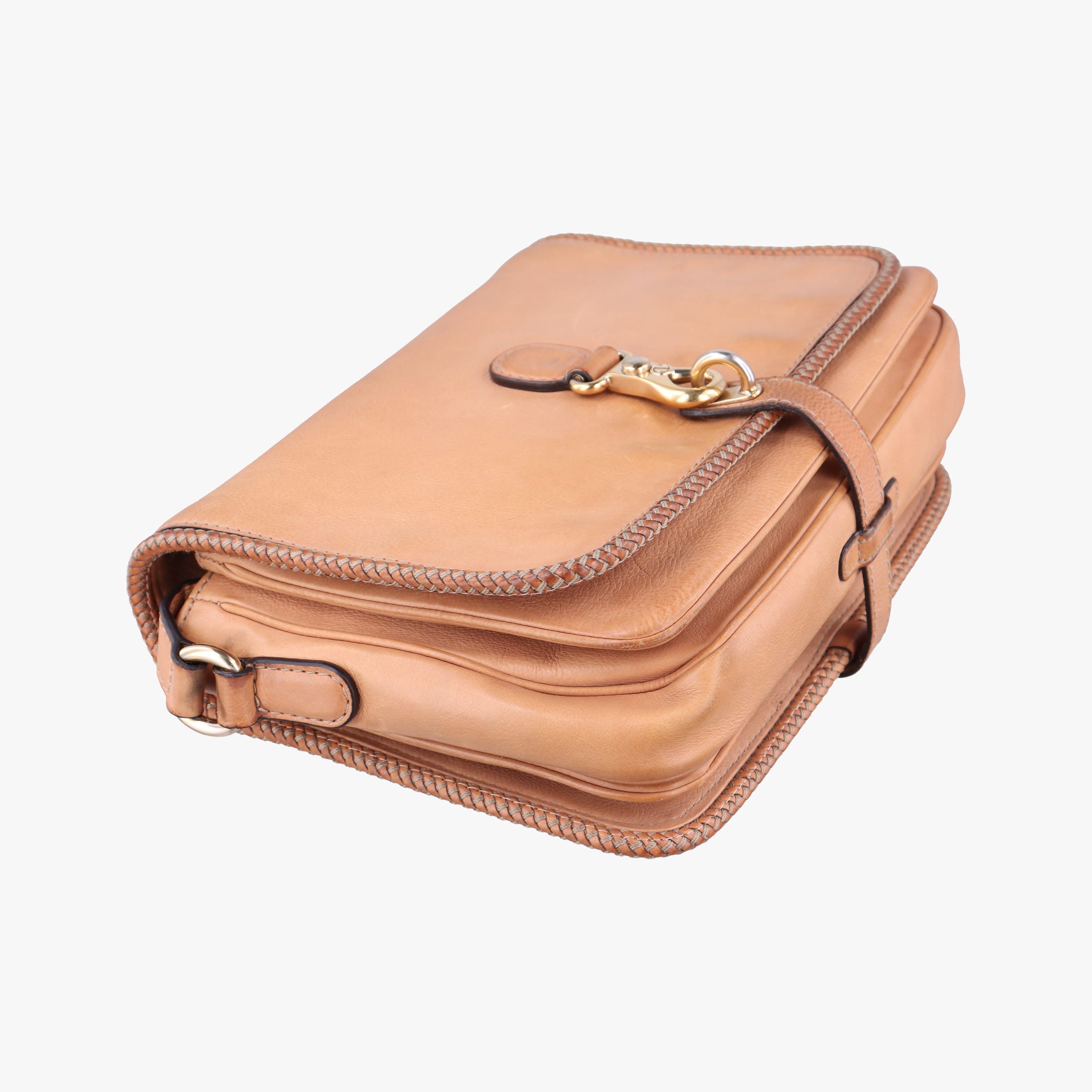 Pre-owned Gucci Marrakech Messenger Brown Leather 257024 shoulderbag | stylenewstar