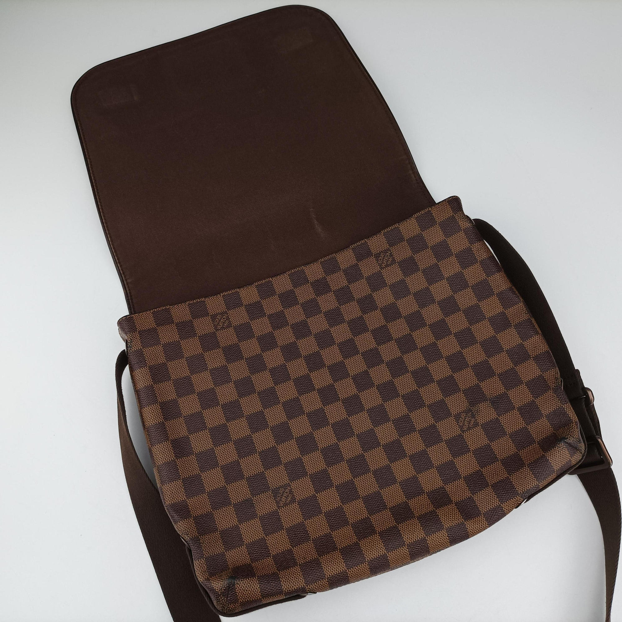 Pre-owned Louis Vuitton BROOKLYN MM EBENE Damier Canvas N51211 shoulderbag | stylenewstar