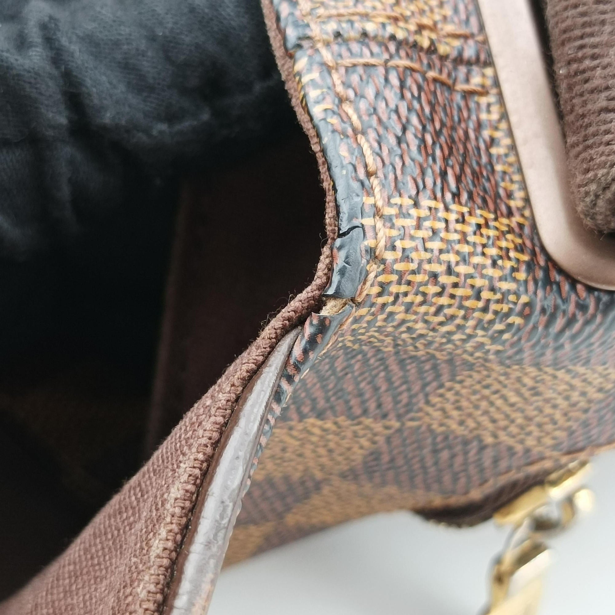Pre-owned Louis Vuitton BROOKLYN MM EBENE Damier Canvas N51211 shoulderbag | stylenewstar