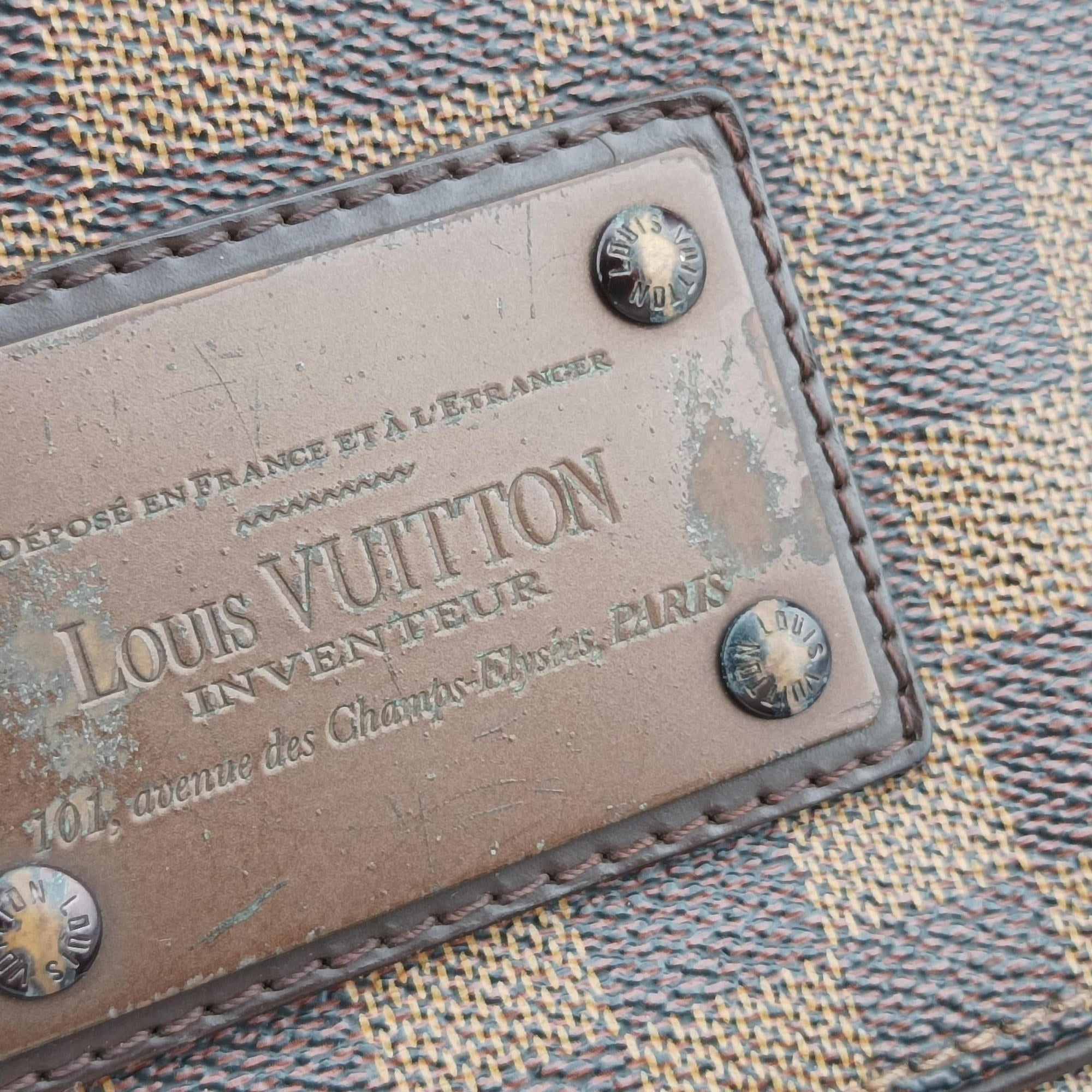Pre-owned Louis Vuitton BROOKLYN MM EBENE Damier Canvas N51211 shoulderbag | stylenewstar