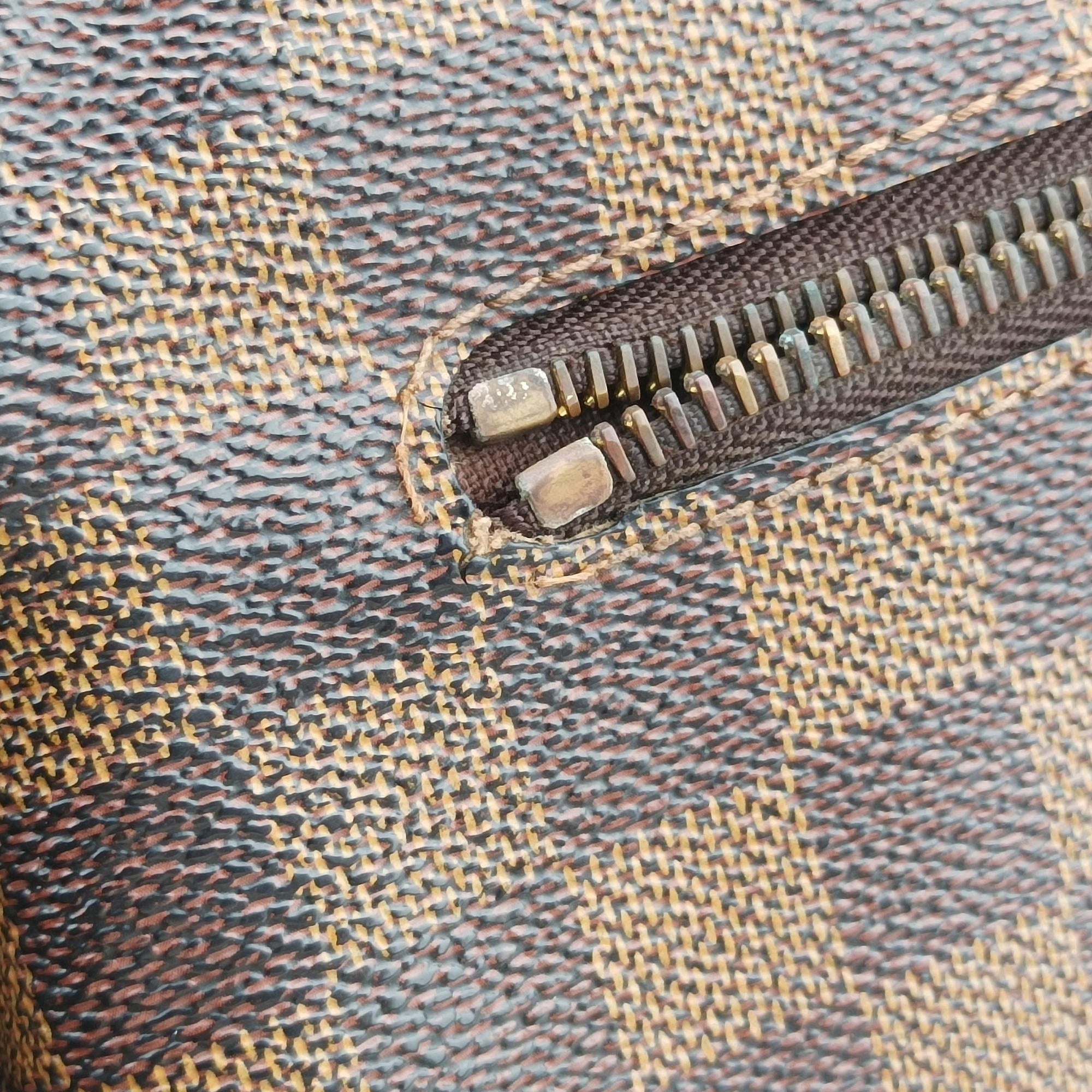 Pre-owned Louis Vuitton BROOKLYN MM EBENE Damier Canvas N51211 shoulderbag | stylenewstar