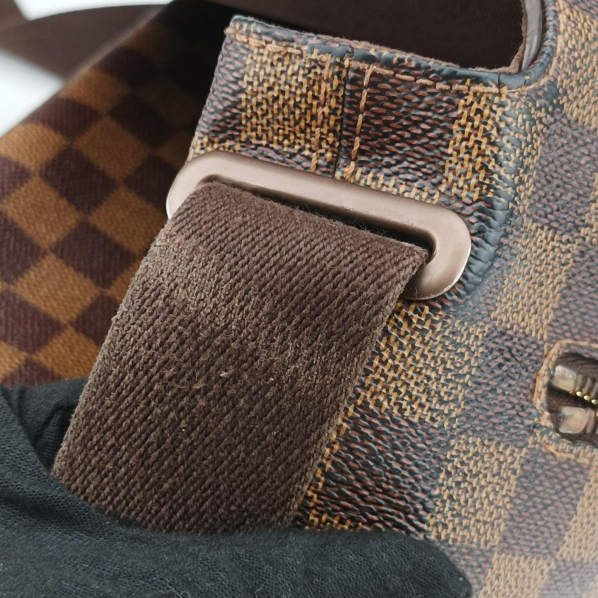 Pre-owned Louis Vuitton BROOKLYN MM EBENE Damier Canvas N51211 shoulderbag | stylenewstar