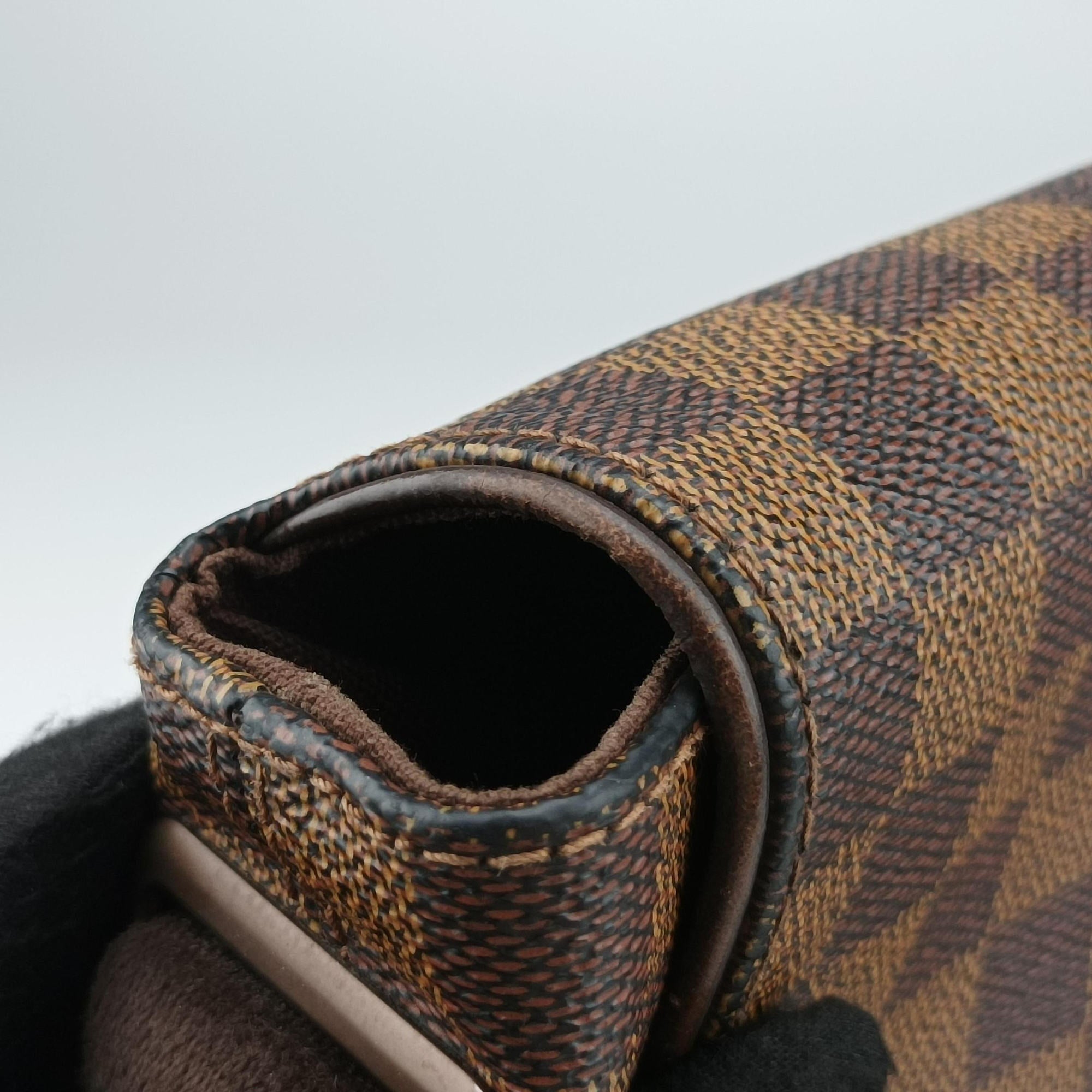 Pre-owned Louis Vuitton BROOKLYN MM EBENE Damier Canvas N51211 shoulderbag | stylenewstar