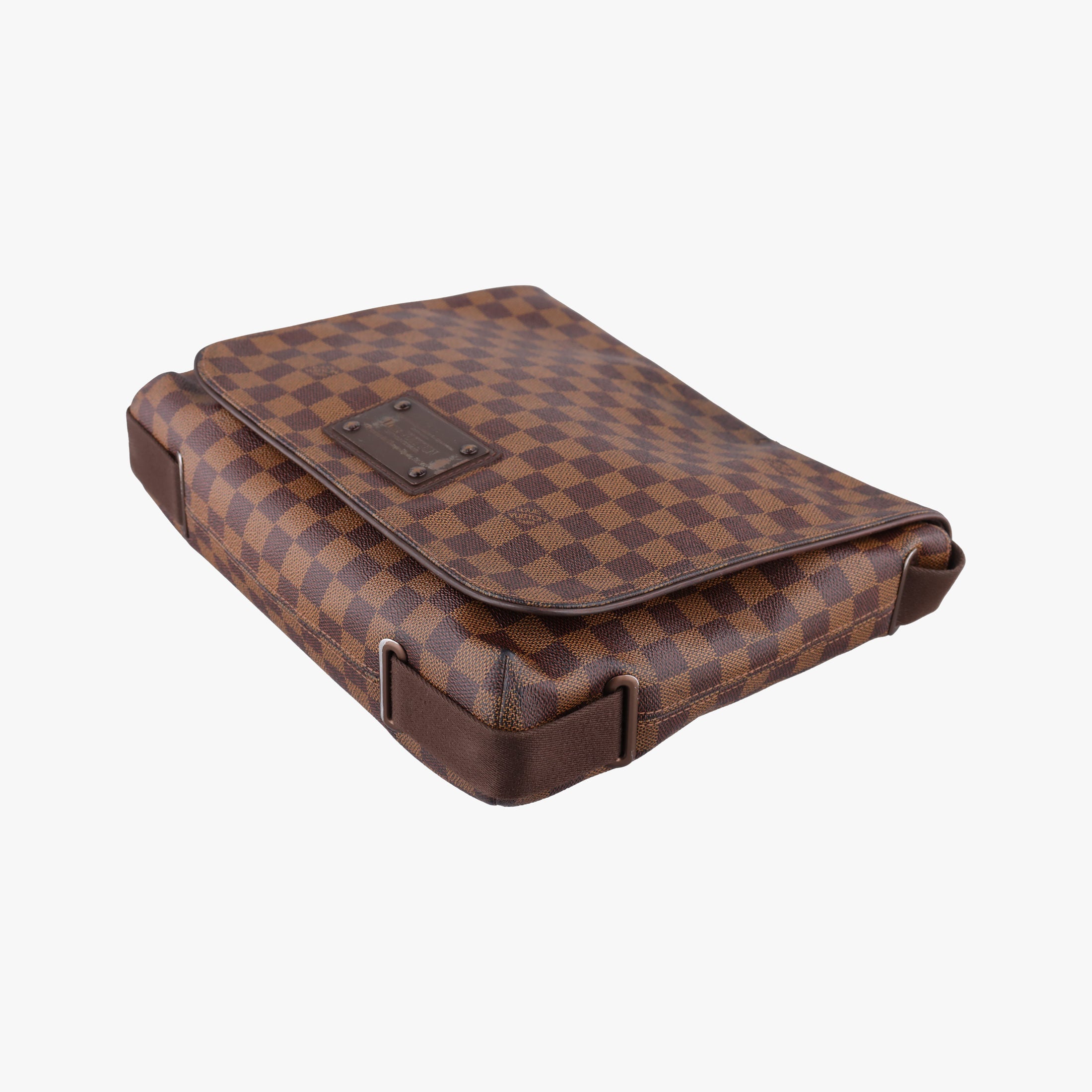 Pre-owned Louis Vuitton BROOKLYN MM EBENE Damier Canvas N51211 shoulderbag | stylenewstar