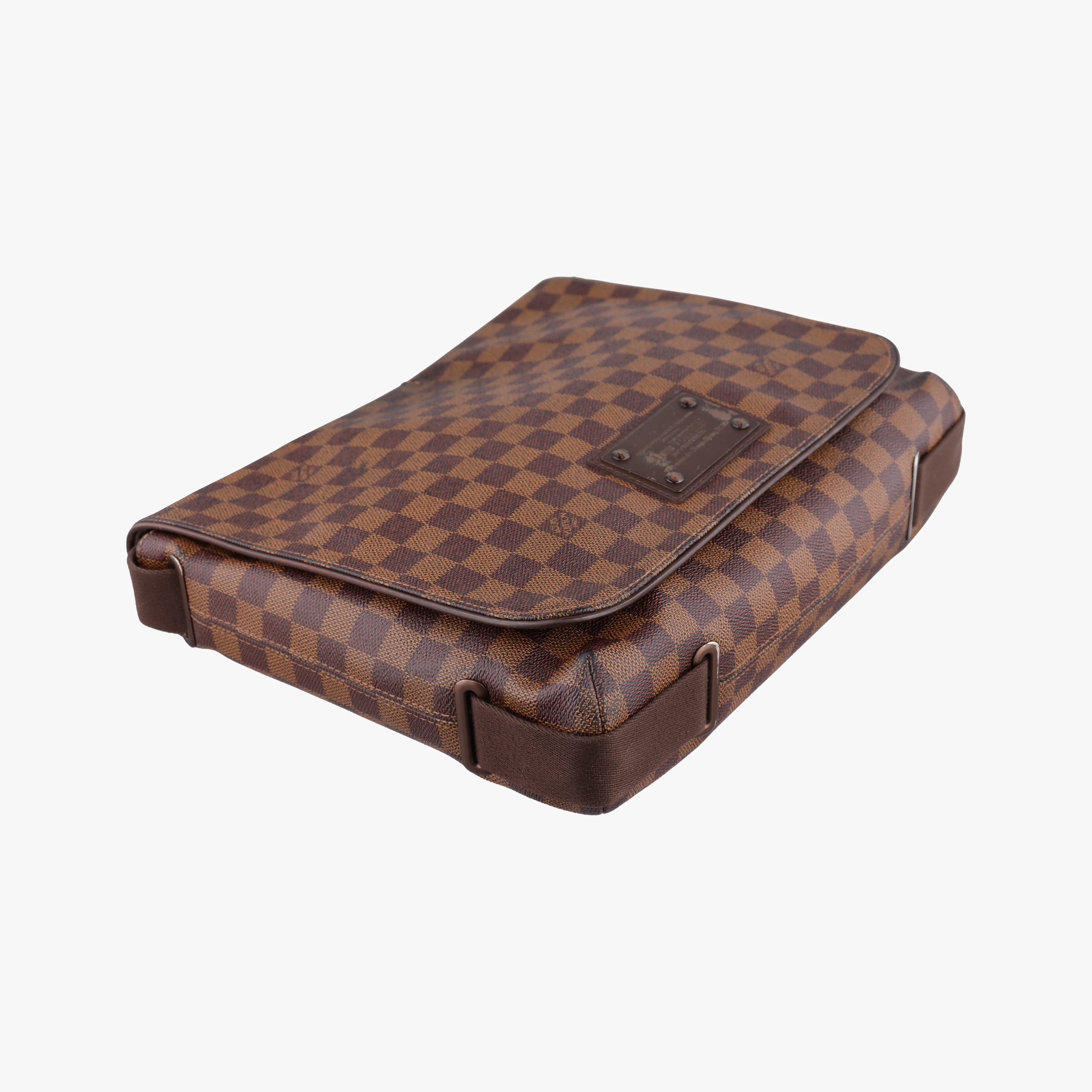 Pre-owned Louis Vuitton BROOKLYN MM EBENE Damier Canvas N51211 shoulderbag | stylenewstar