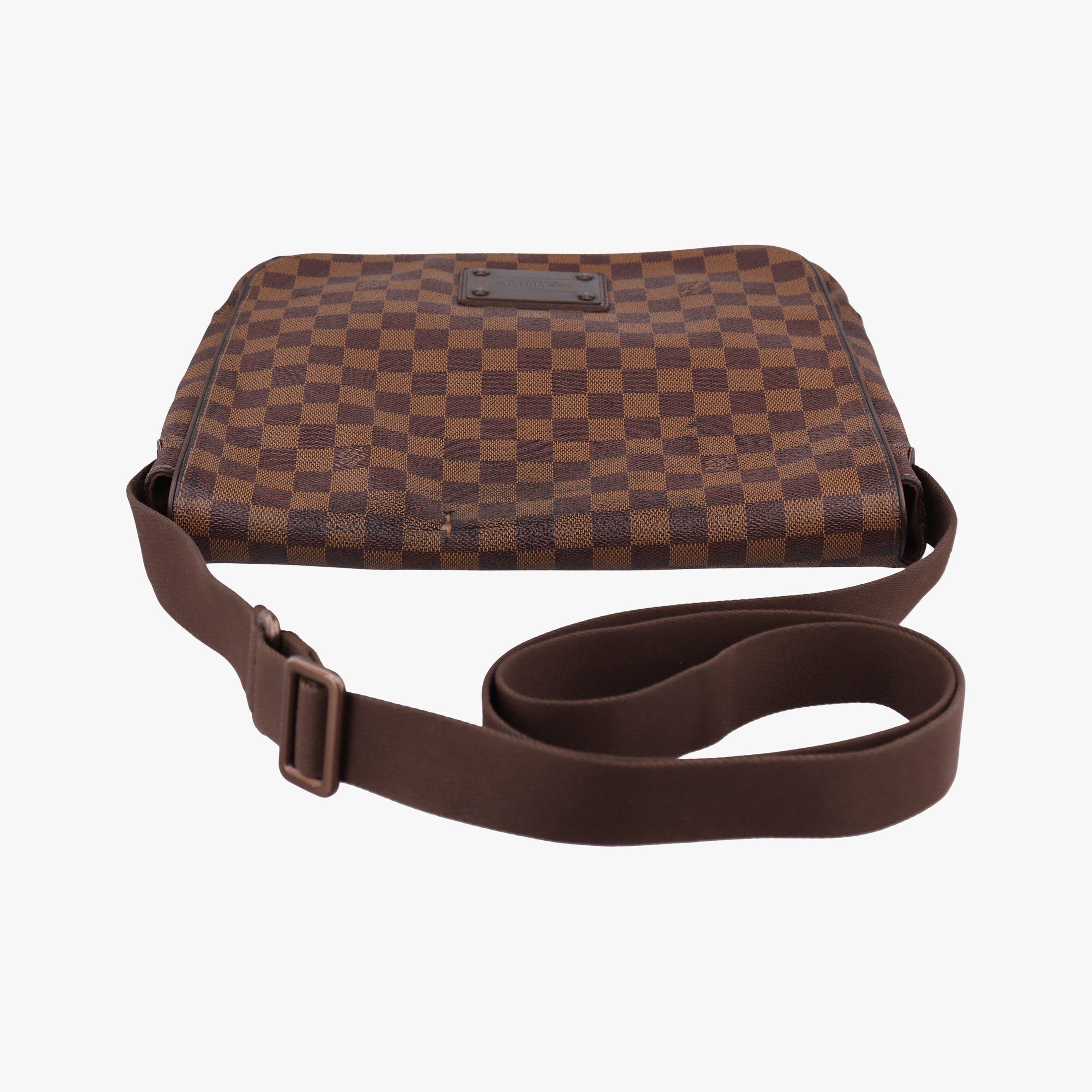 Pre-owned Louis Vuitton BROOKLYN MM EBENE Damier Canvas N51211 shoulderbag | stylenewstar