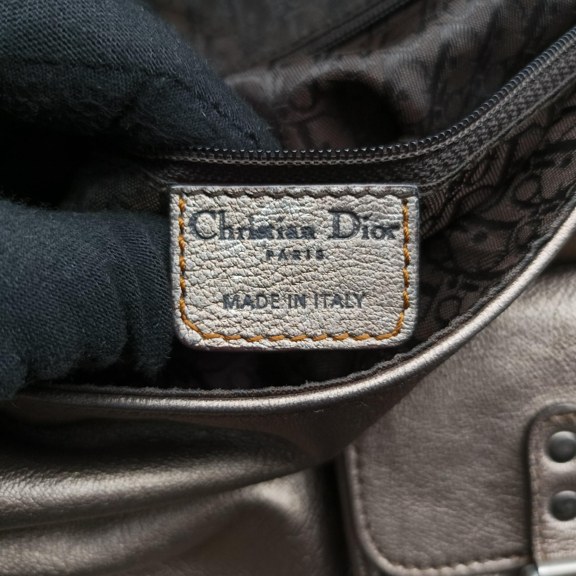 Secondhand Christian Dior Gaucho Golden Leather  shoulderbag | stylenewstar