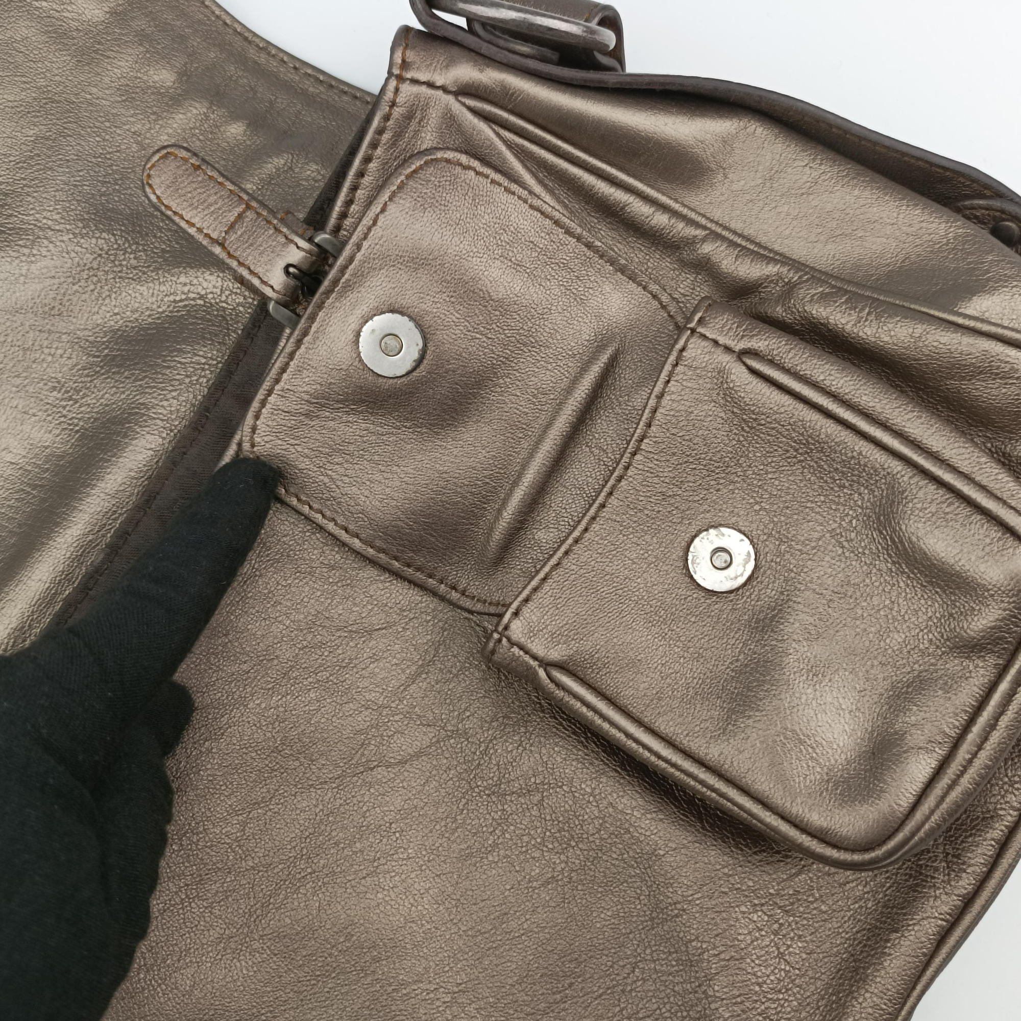 Secondhand Christian Dior Gaucho Golden Leather  shoulderbag | stylenewstar