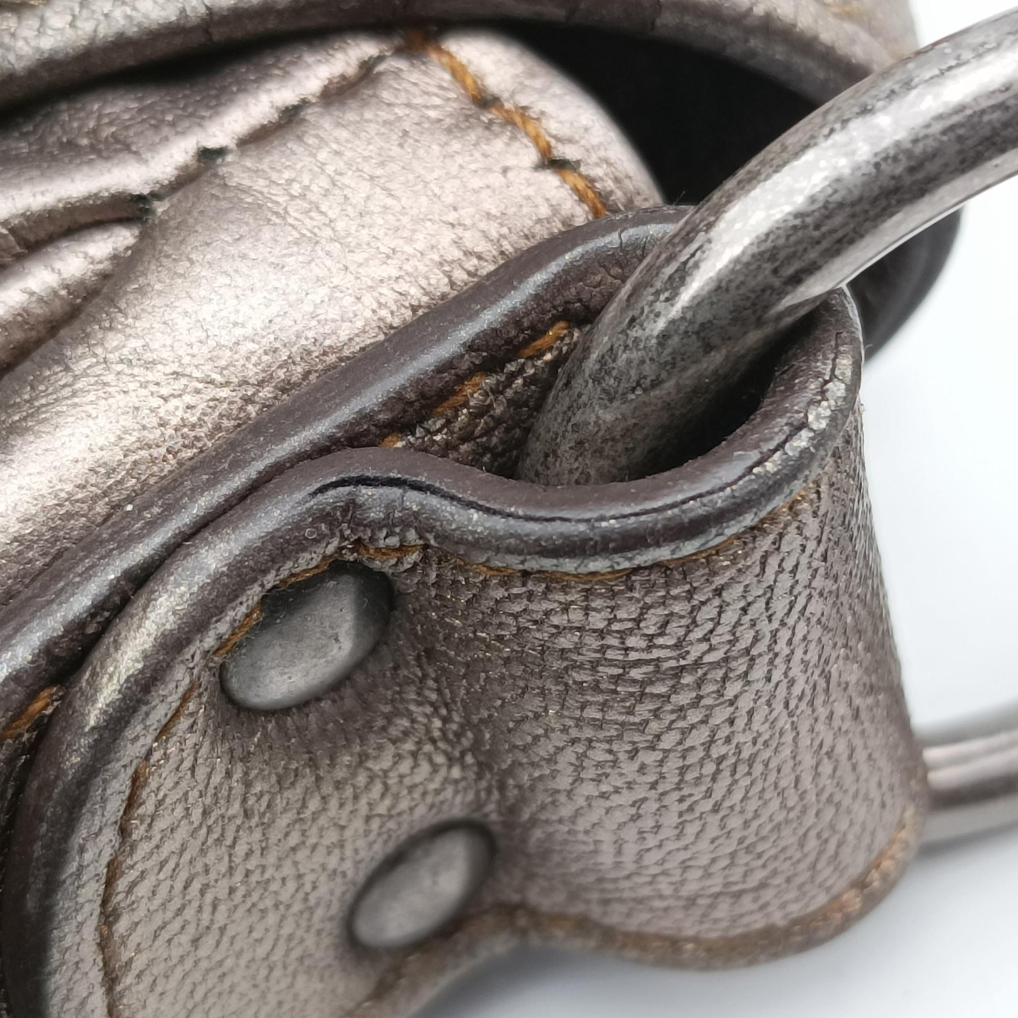 Secondhand Christian Dior Gaucho Golden Leather  shoulderbag | stylenewstar