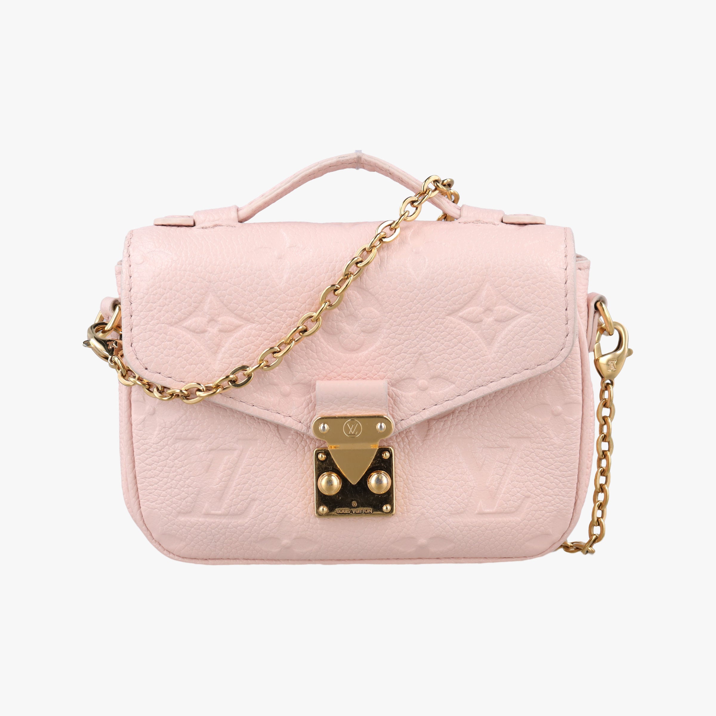 Secondhand Louis Vuitton Micro Metis Pouch Chain Monogram Rose Pomelo Monogram Empreinte M81389 shoulderbag | stylenewstar