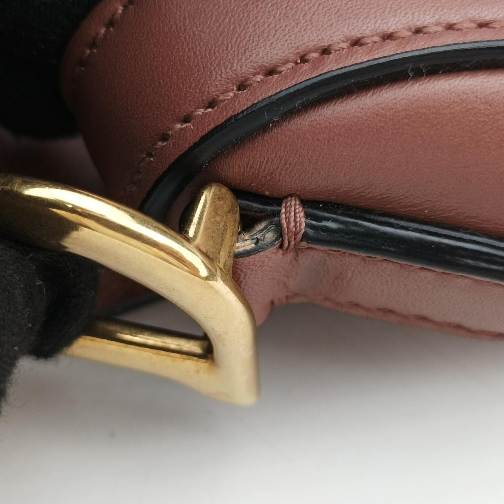 Vintage Christian Dior Saddle Pink Leather  handbag | stylenewstar