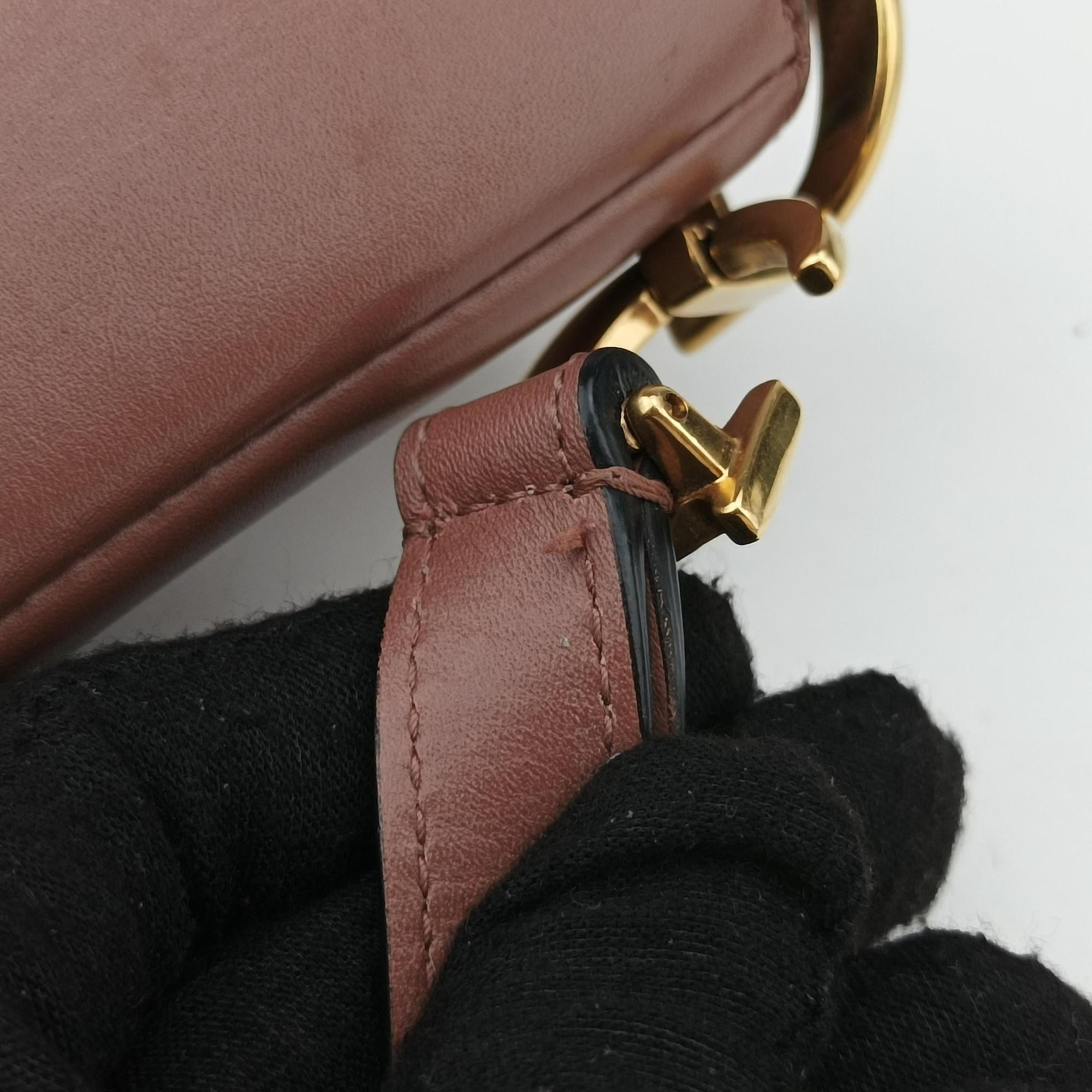 Vintage Christian Dior Saddle Pink Leather  handbag | stylenewstar