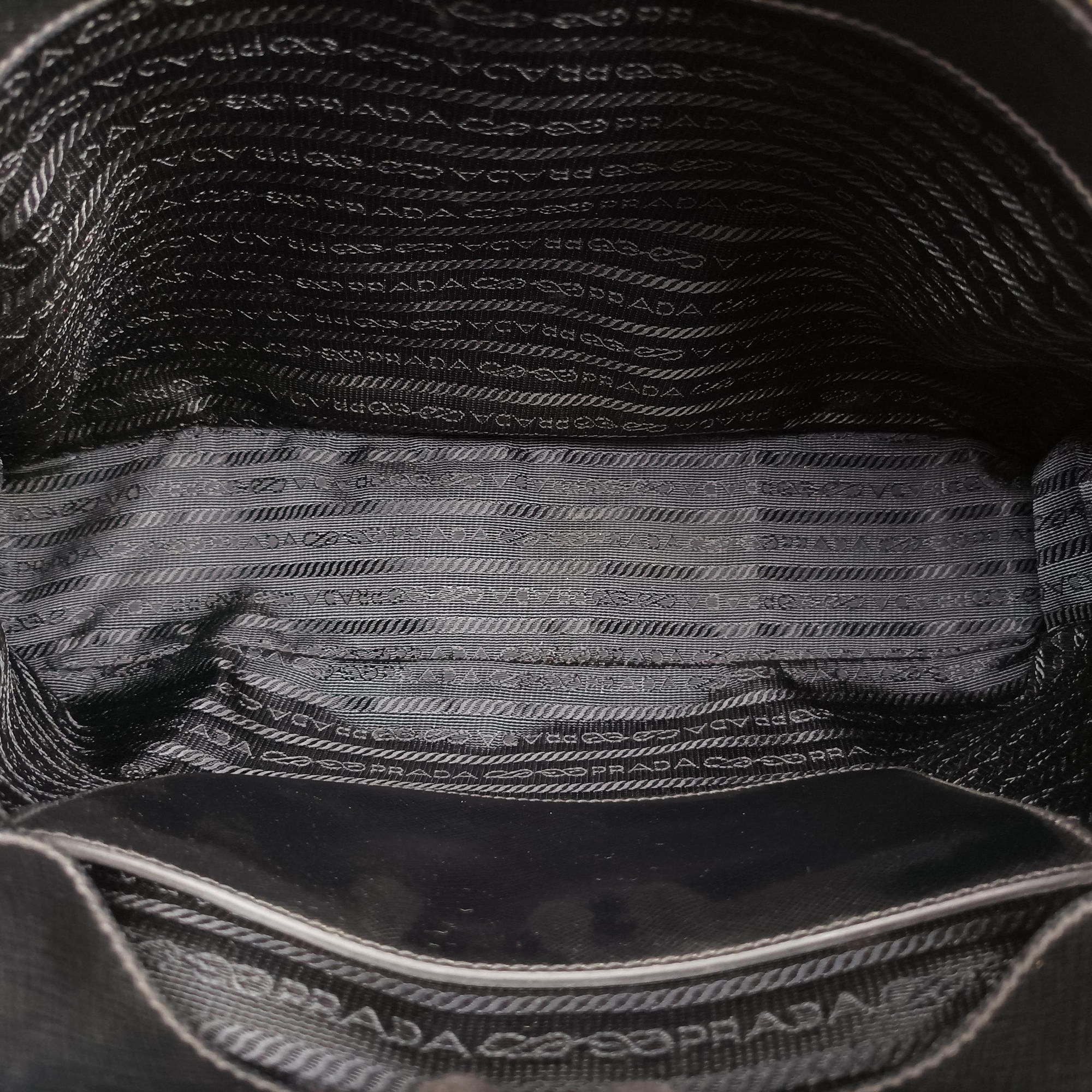 Pre-owned Prada Galleria Black SAFFIANO Leather BN2274 shoulderbag | stylenewstar