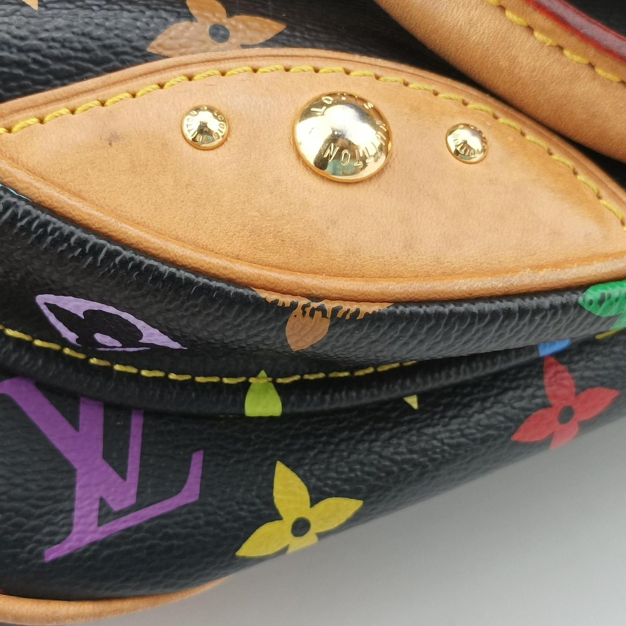 Pre-owned Louis Vuitton RITA Noir Monogram Multicolor M40126 handbag | stylenewstar