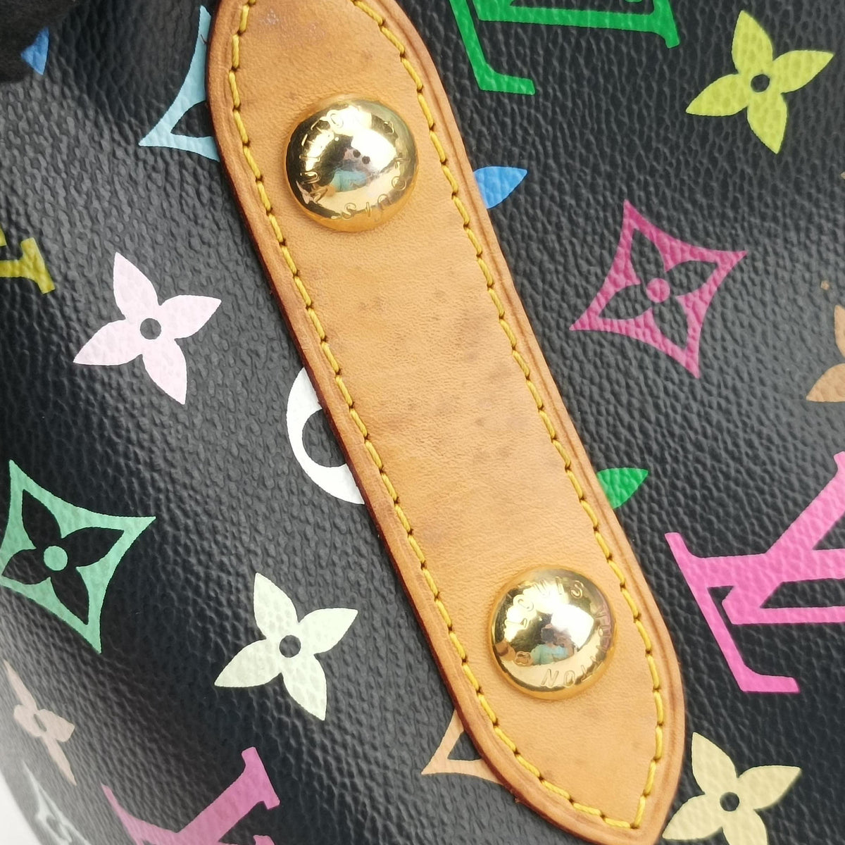 Pre-owned Louis Vuitton RITA Noir Monogram Multicolor M40126 handbag | stylenewstar