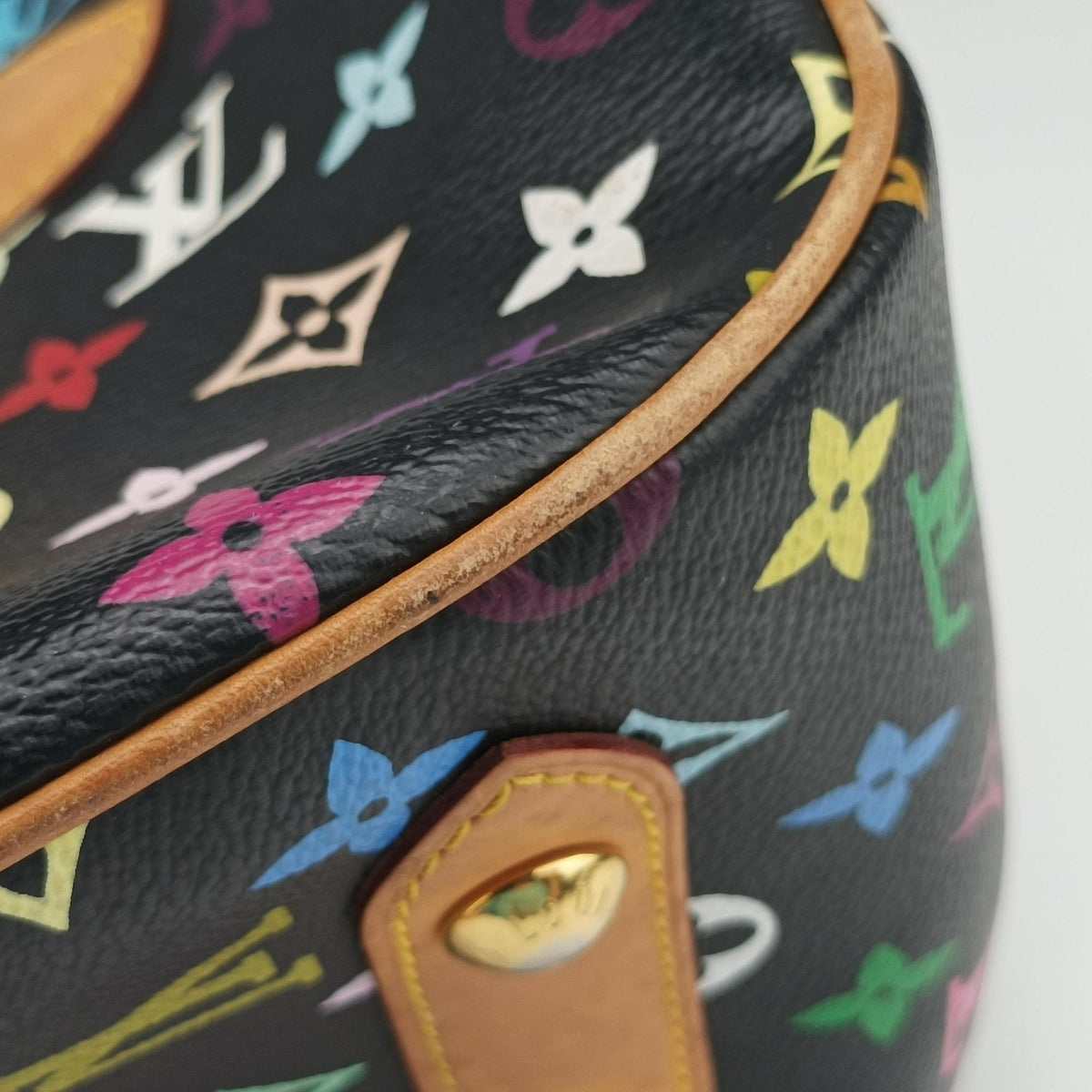 Pre-owned Louis Vuitton RITA Noir Monogram Multicolor M40126 handbag | stylenewstar