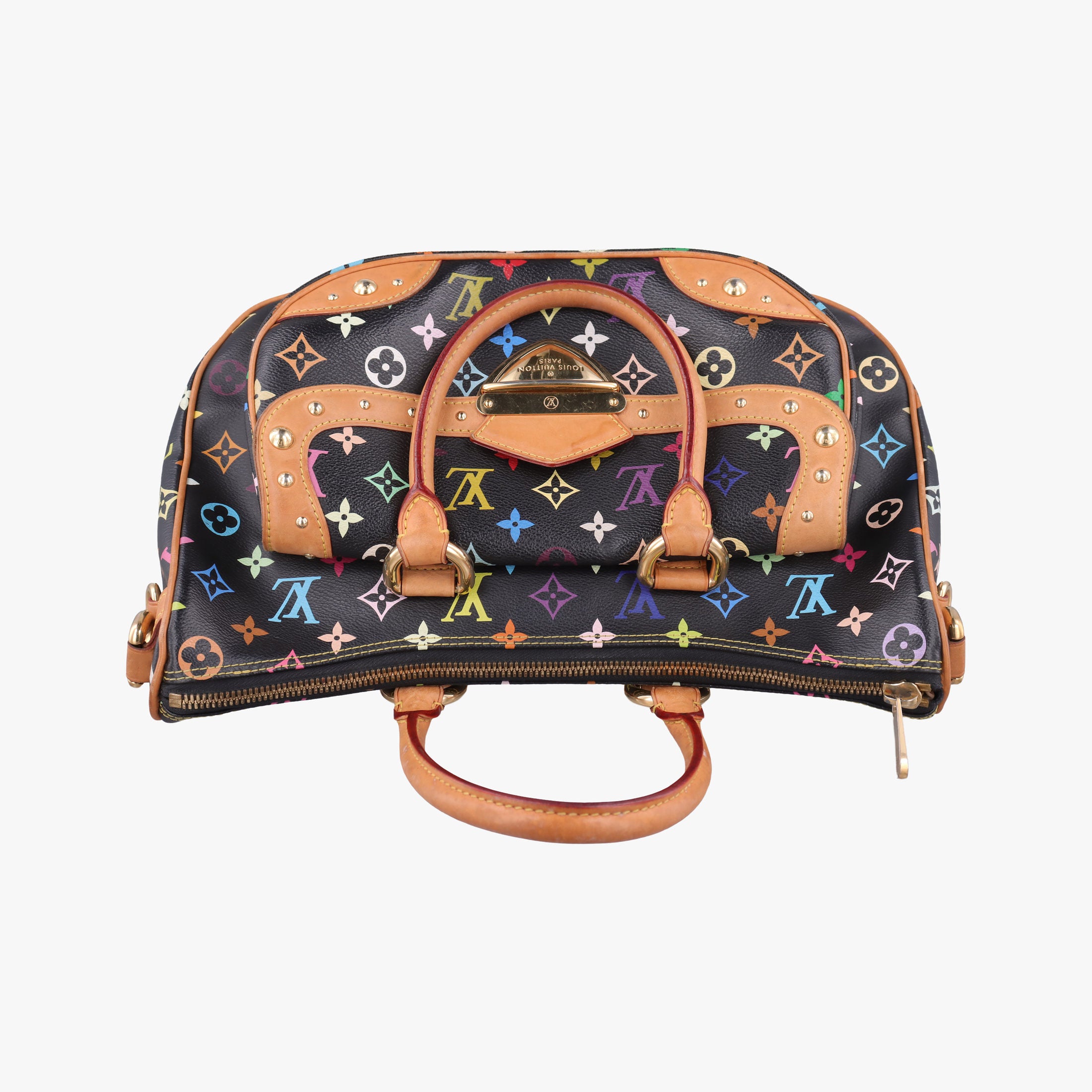 Pre-owned Louis Vuitton RITA Noir Monogram Multicolor M40126 handbag | stylenewstar