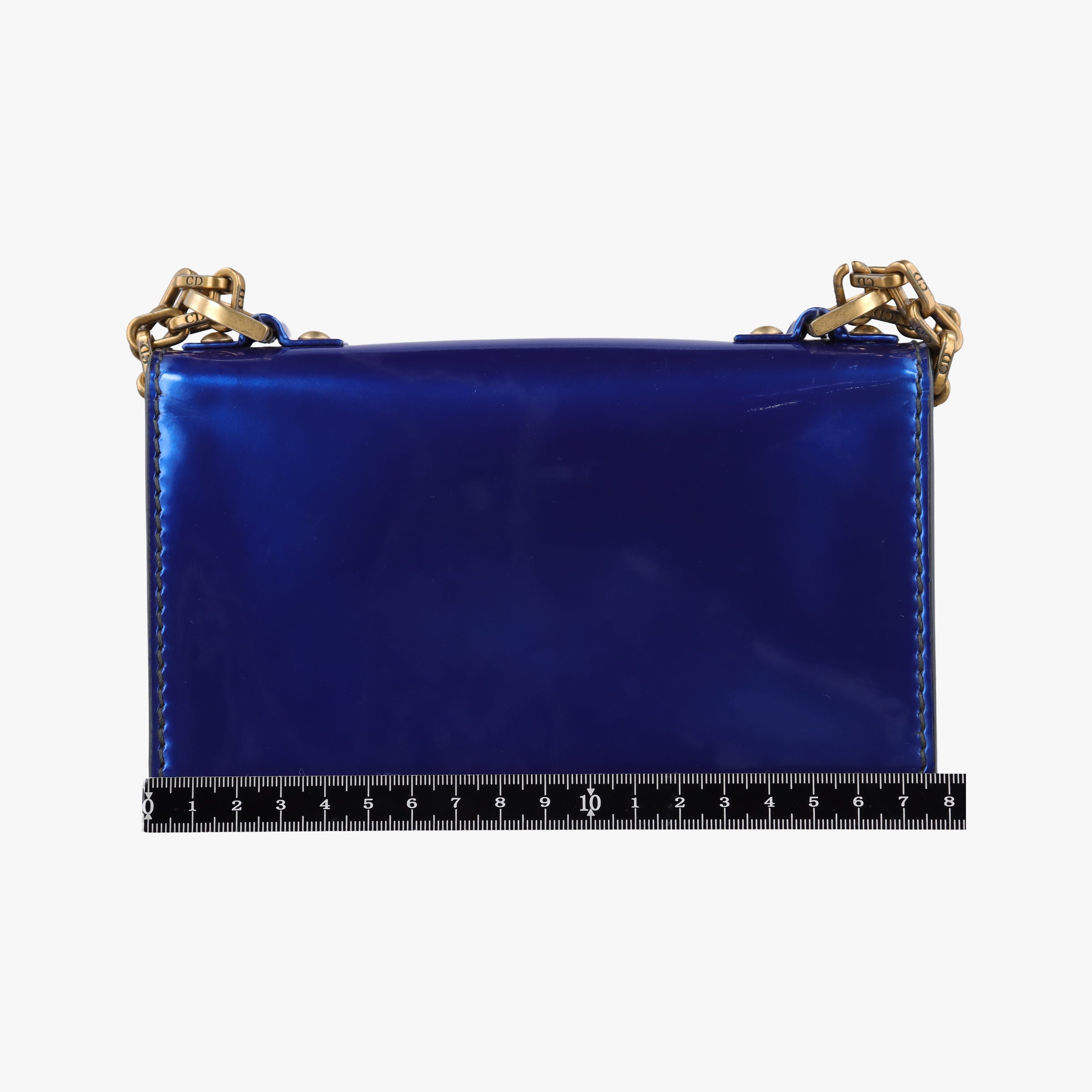 Pre-owned Christian Dior J'adior Navy Patent  shoulderbag | stylenewstar