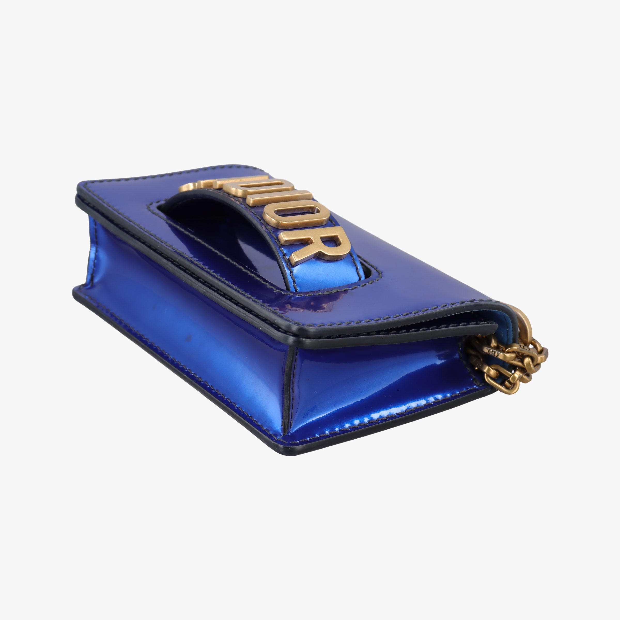 Pre-owned Christian Dior J'adior Navy Patent  shoulderbag | stylenewstar
