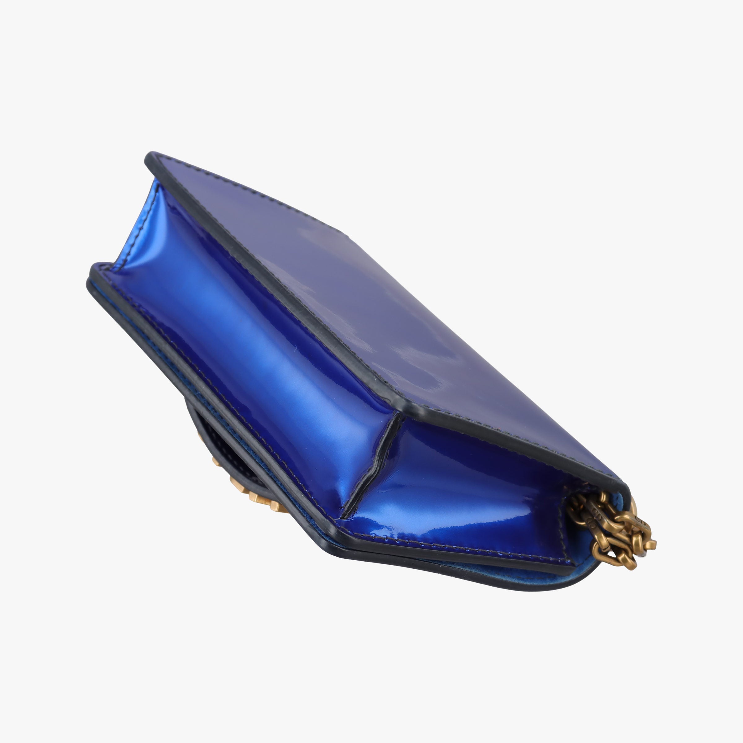 Pre-owned Christian Dior J'adior Navy Patent  shoulderbag | stylenewstar
