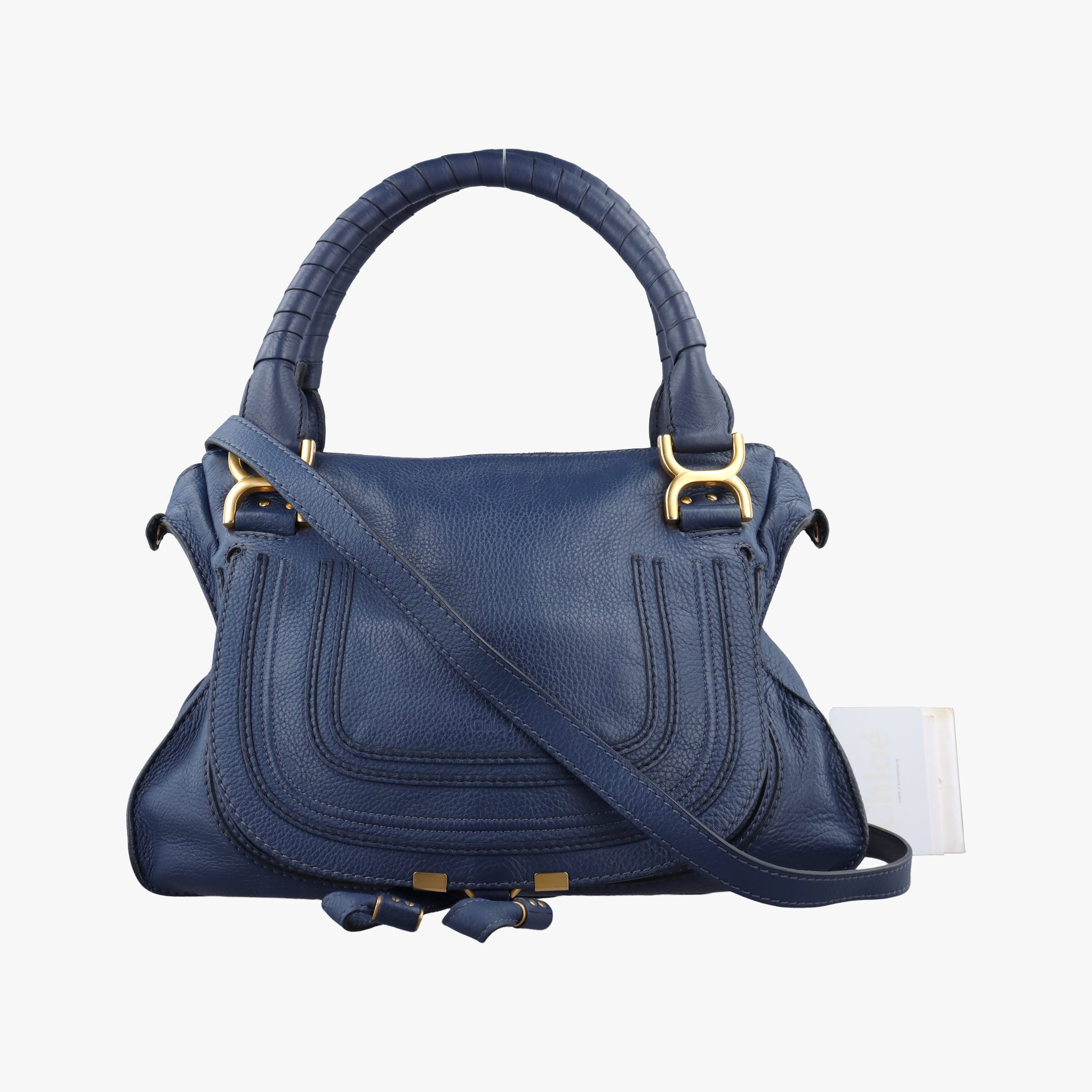 Pre-owned Chloe Mercy Blue Leather  shoulderbag | stylenewstar