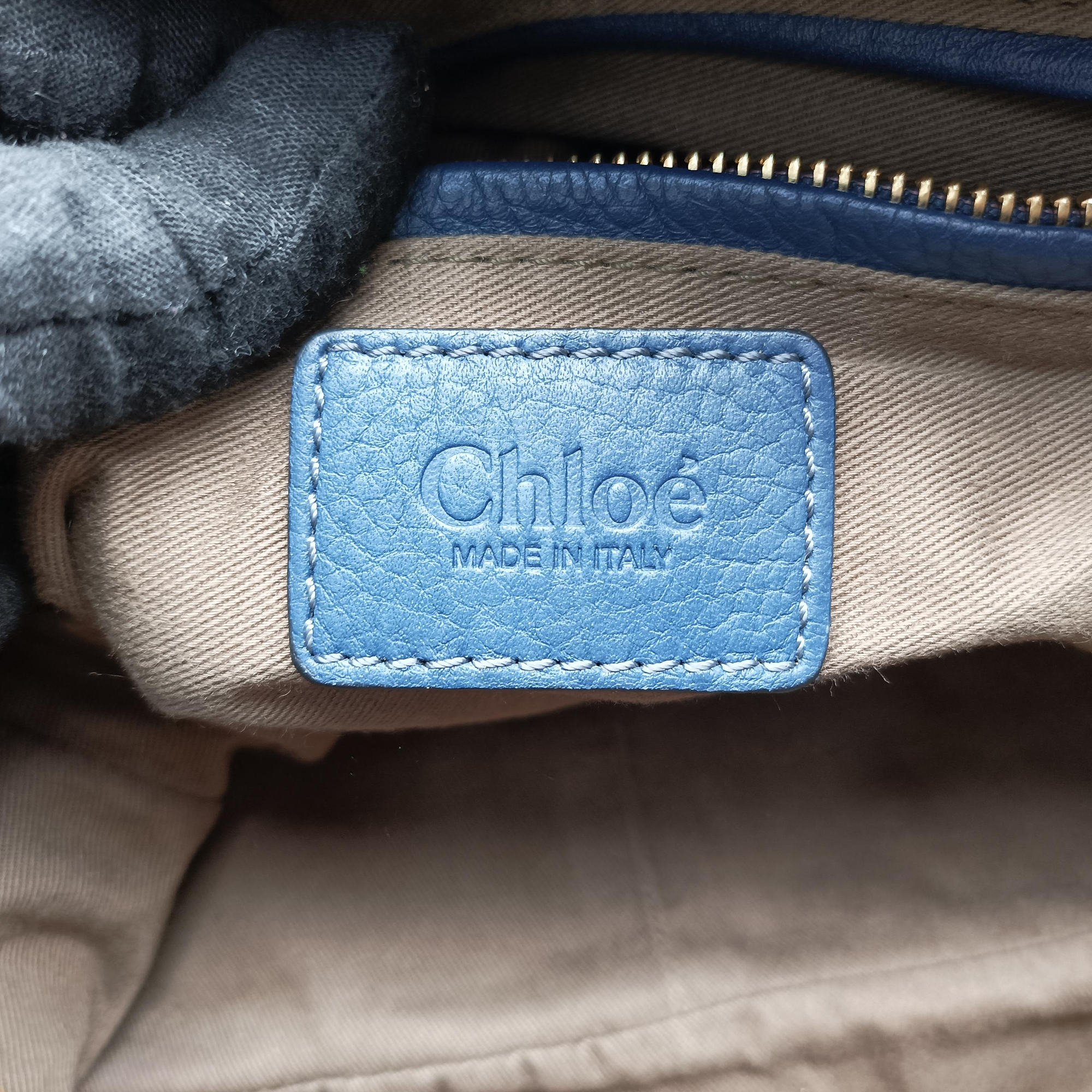Pre-owned Chloe Mercy Blue Leather  shoulderbag | stylenewstar