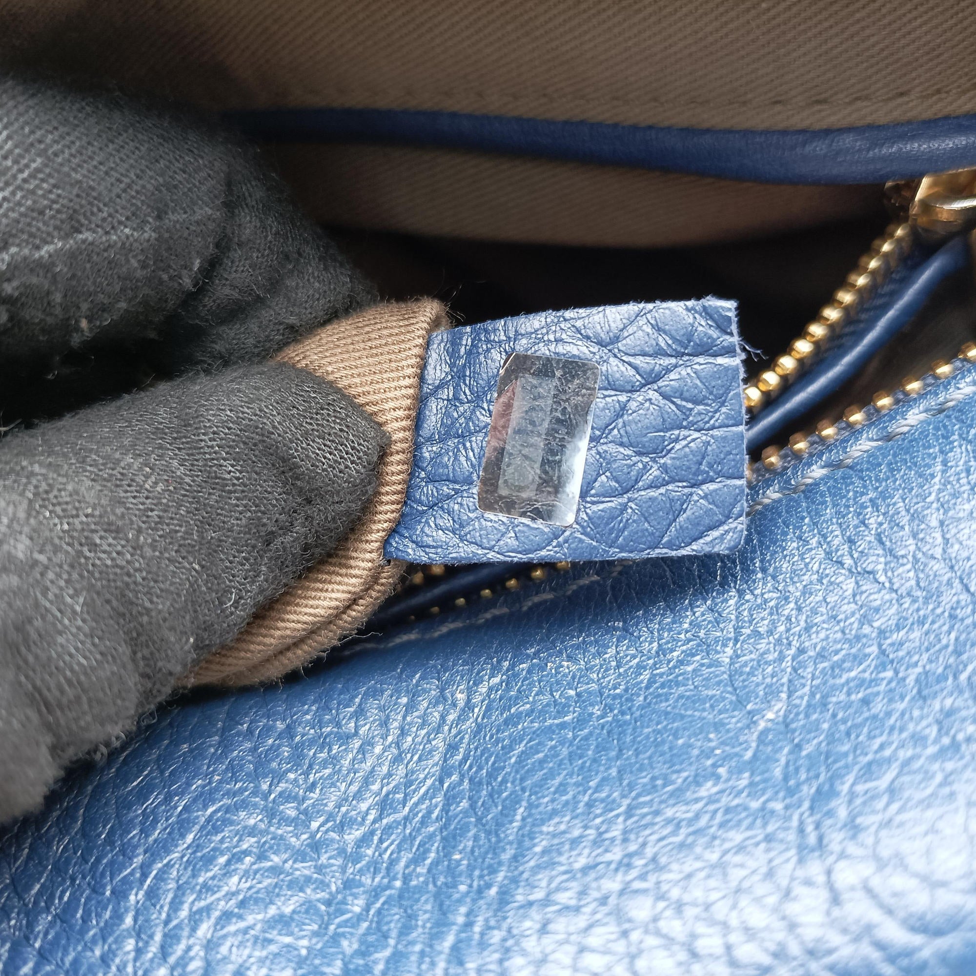 Pre-owned Chloe Mercy Blue Leather  shoulderbag | stylenewstar