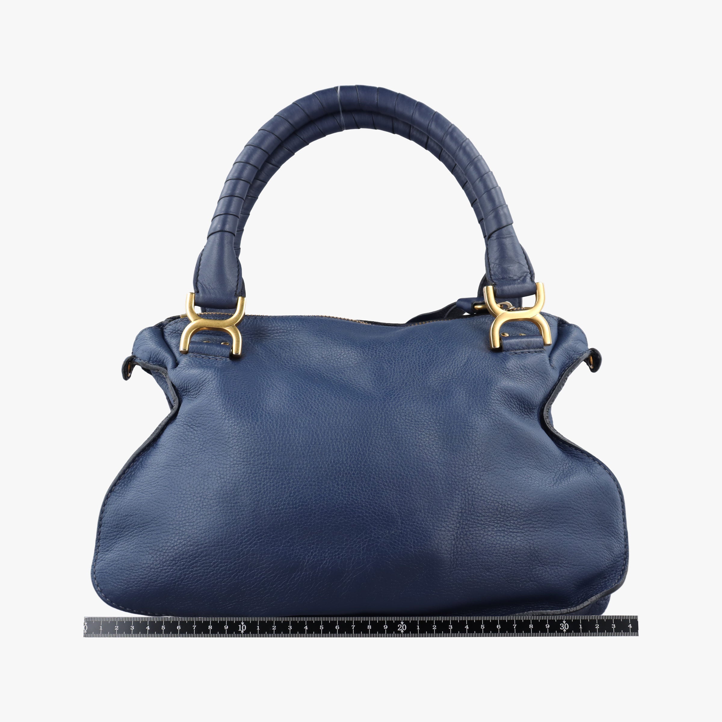 Pre-owned Chloe Mercy Blue Leather  shoulderbag | stylenewstar