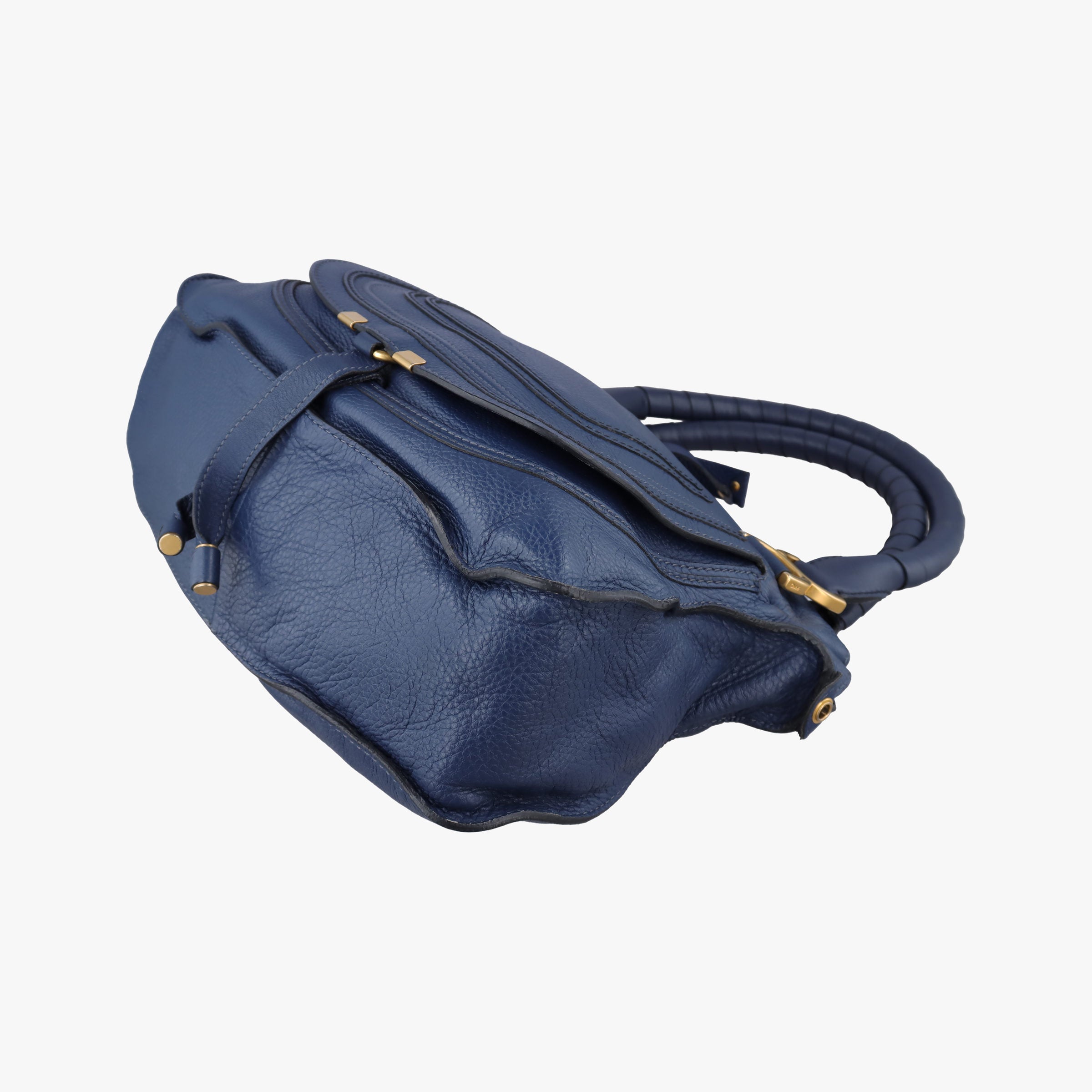 Pre-owned Chloe Mercy Blue Leather  shoulderbag | stylenewstar