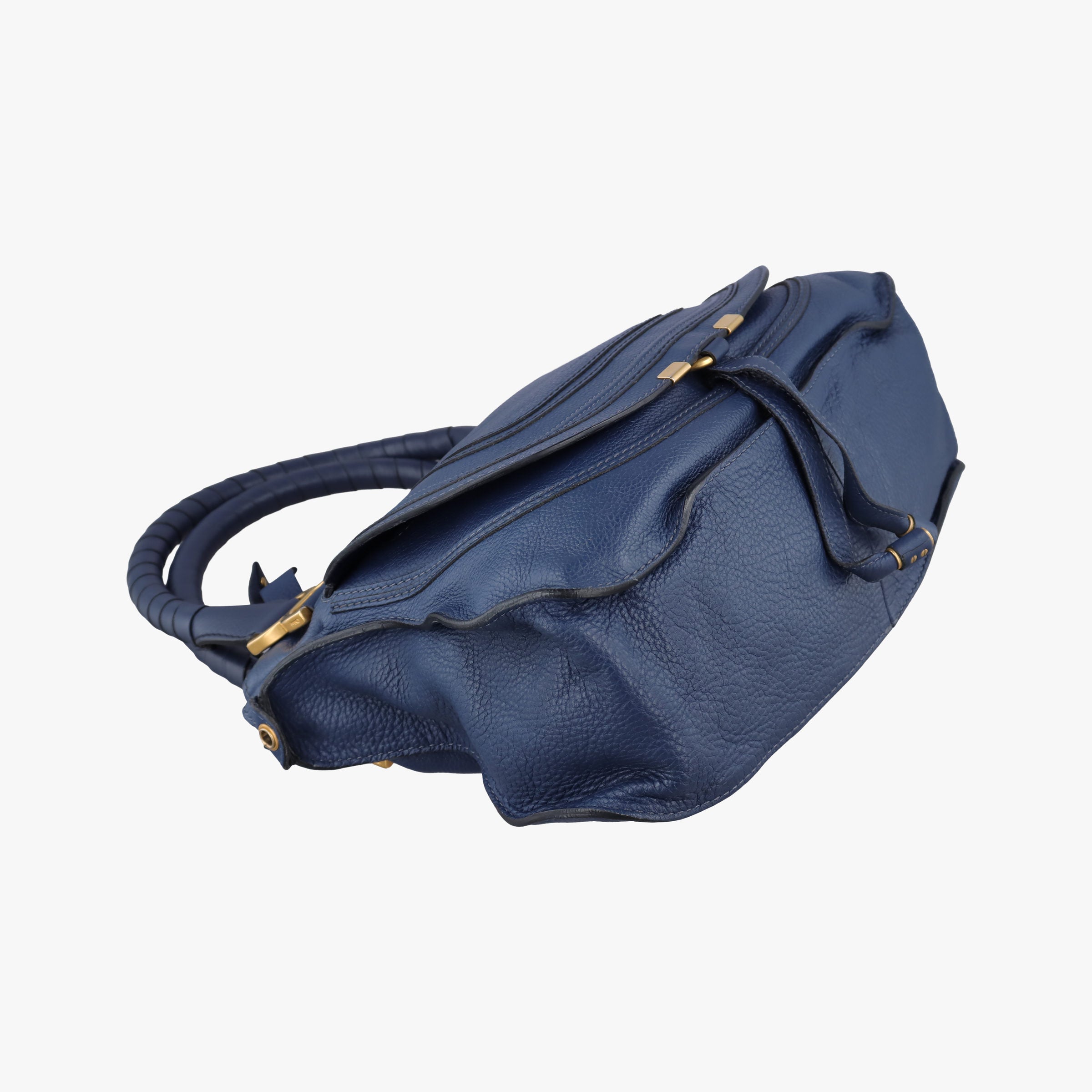 Pre-owned Chloe Mercy Blue Leather  shoulderbag | stylenewstar